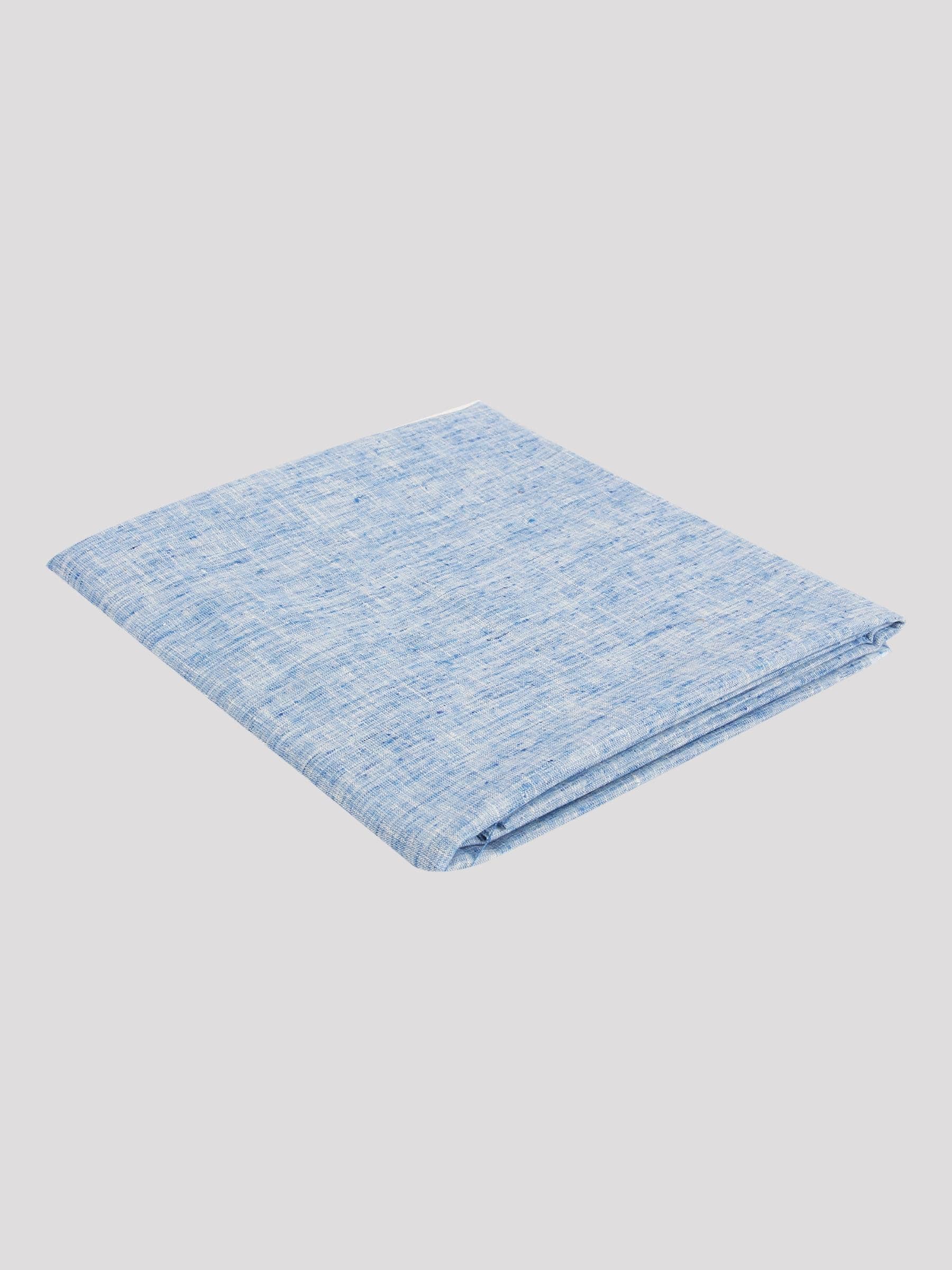Maharaja - Blue Linen Men's Unstitched Shirts & Trousers ( Pack of 1 ) - Unstitched Fabrics | Buy online on ZillyBuy
