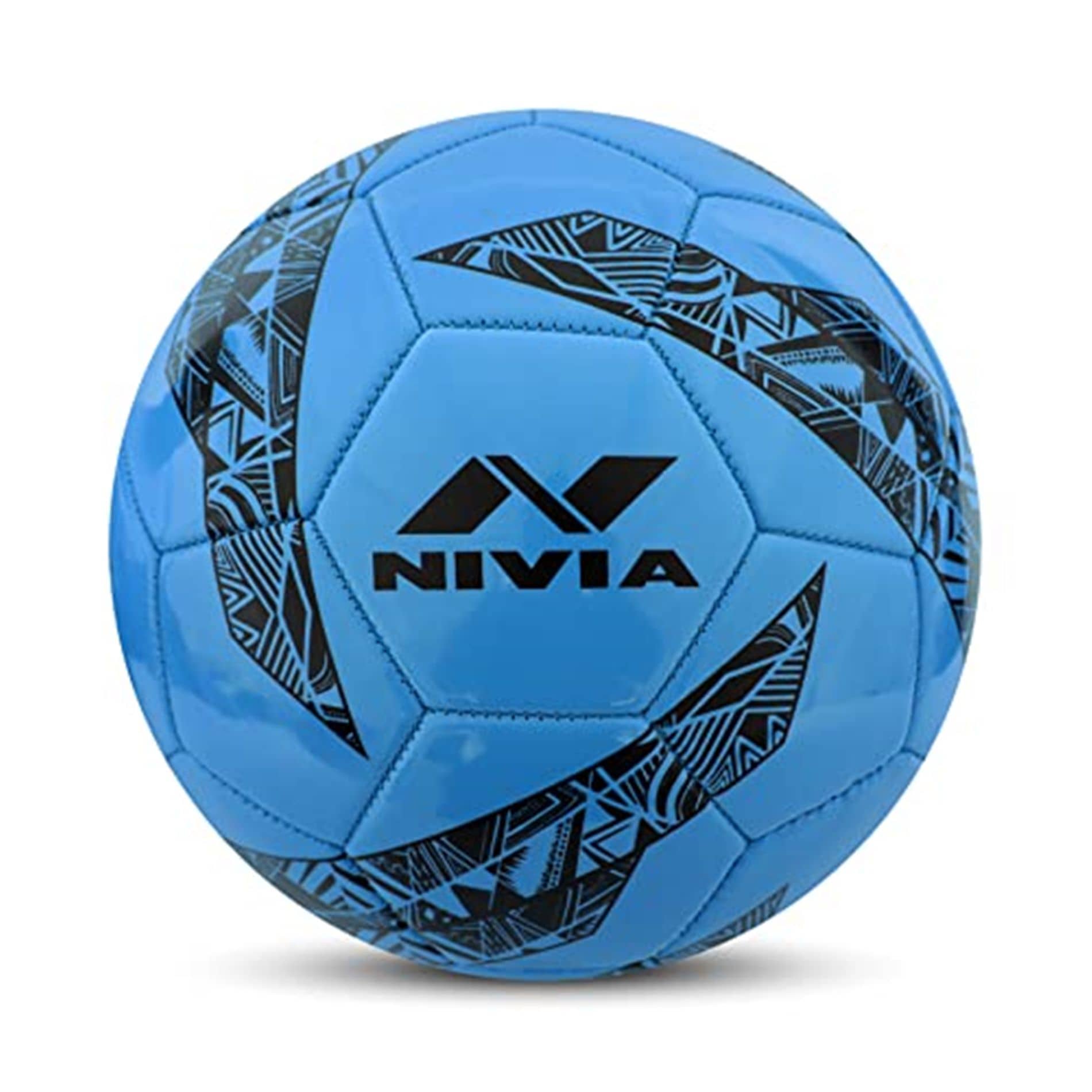Nivia - Blue Rubber Football ( Pack of 1 )