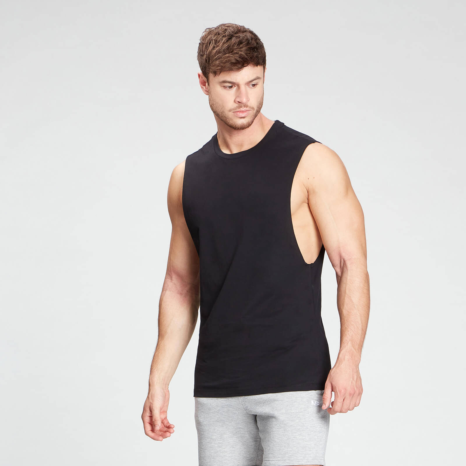     			Scrott Fitness Pack of 1 Cotton Gym Vest For Men ( Black )