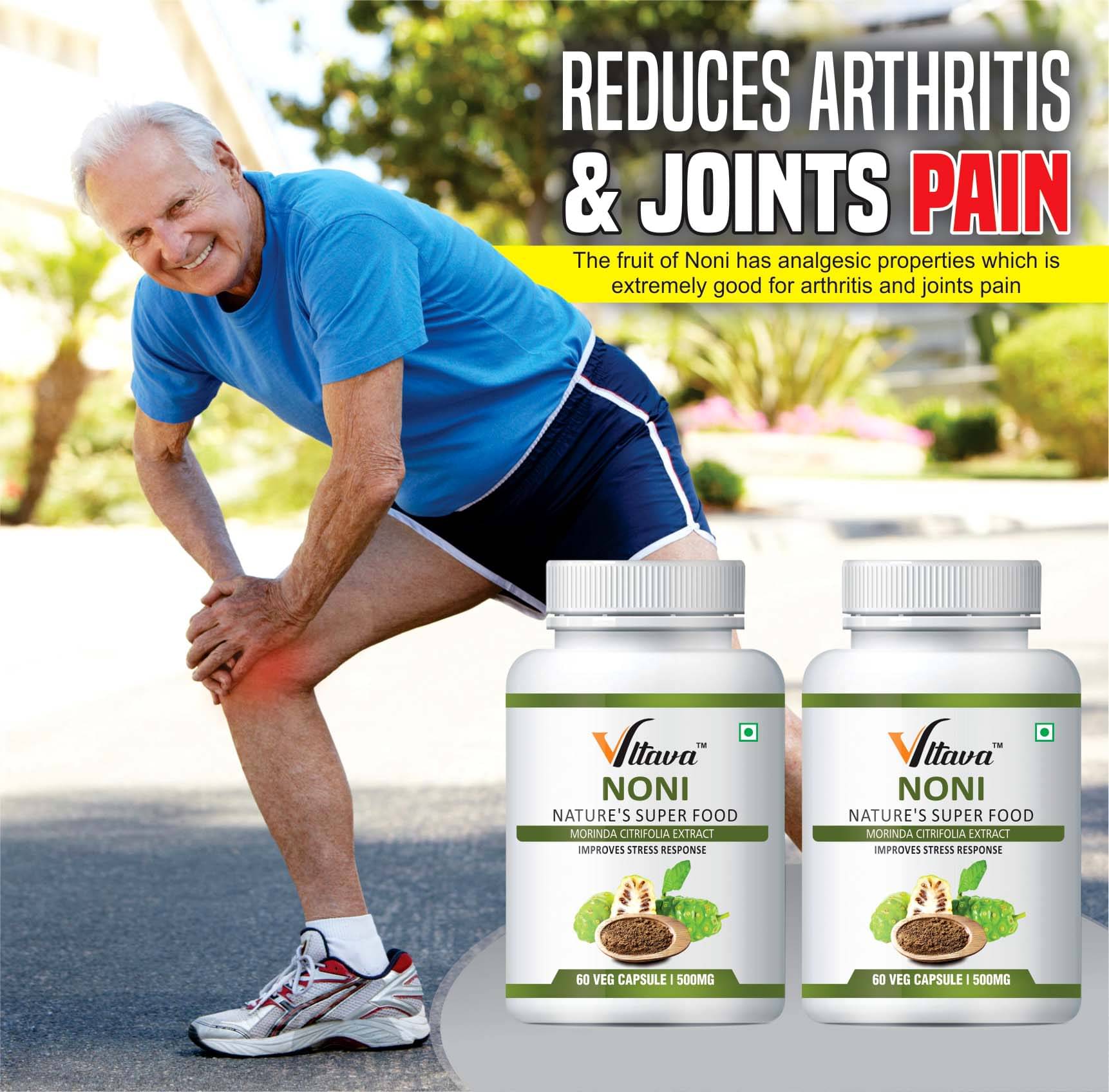 Vltava Noni Extract Supplement|Good For Body Detoxifier, Joint Pain Relief 120 mg Unflavoured Minerals Capsule Pack of 2 Vltava Noni Extract Supplement|Good For Body Detoxifier, Joint Pain Relief 120 mg Unflavoured Minerals Capsule Pack of 2