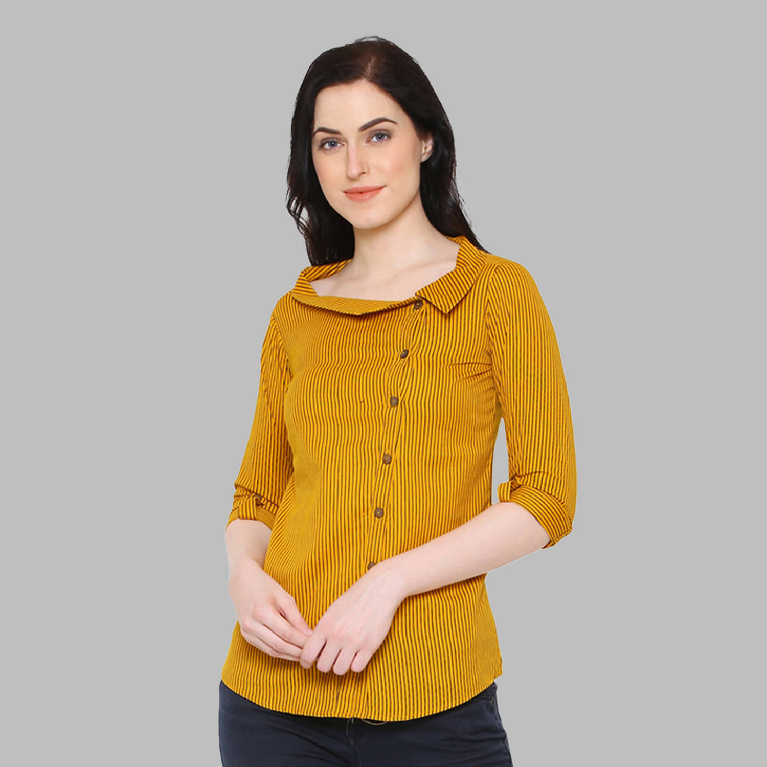 Yash Gallery - Yellow Cotton Women's Regular Top ( Pack of 1 )     			Yash Gallery - Yellow Cotton Women's Regular Top ( Pack of 1 )