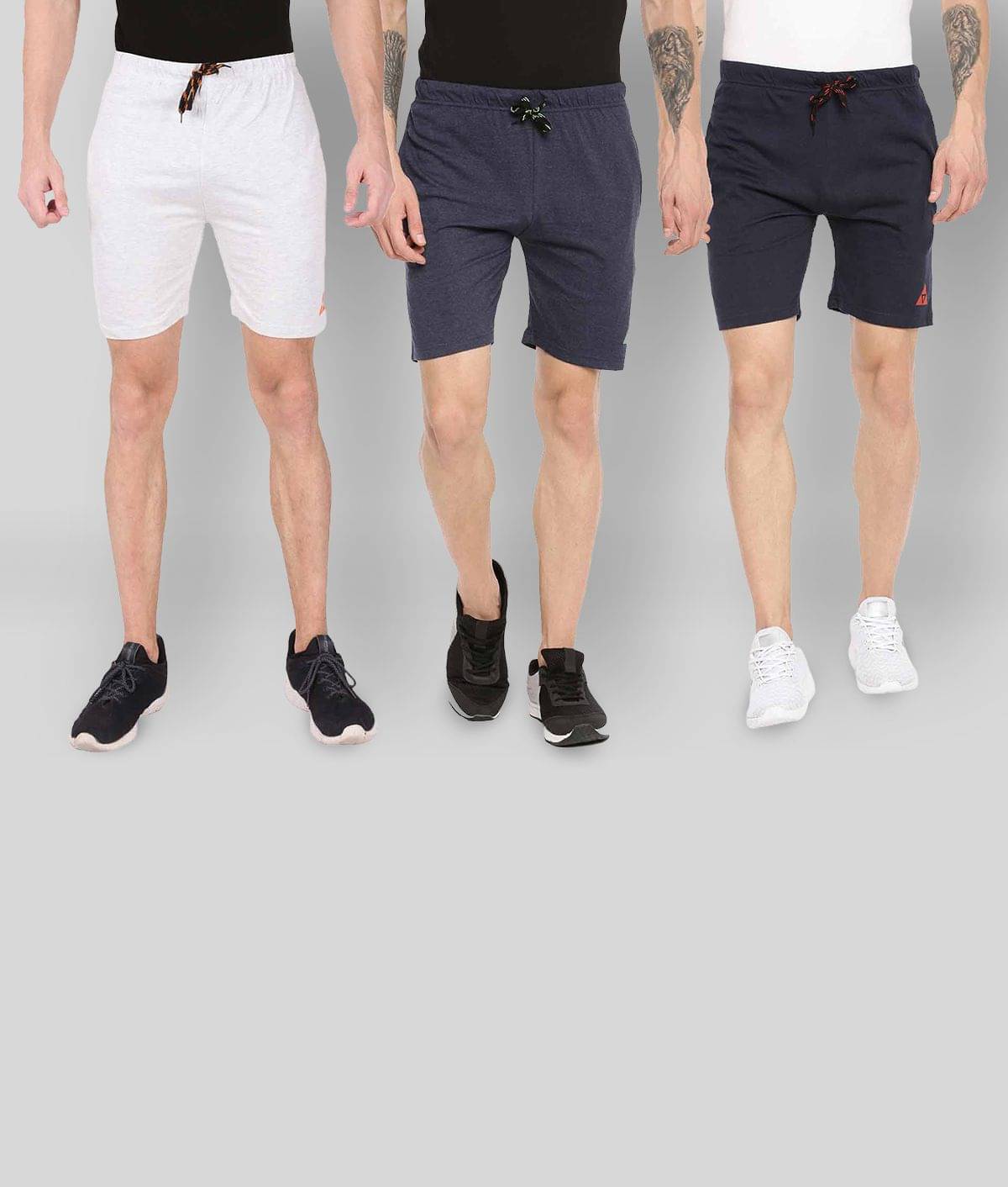 Ardeur - Multi Cotton Blend Men's Shorts ( Pack of 3 )     			Ardeur - Multi Cotton Blend Men's Shorts ( Pack of 3 )