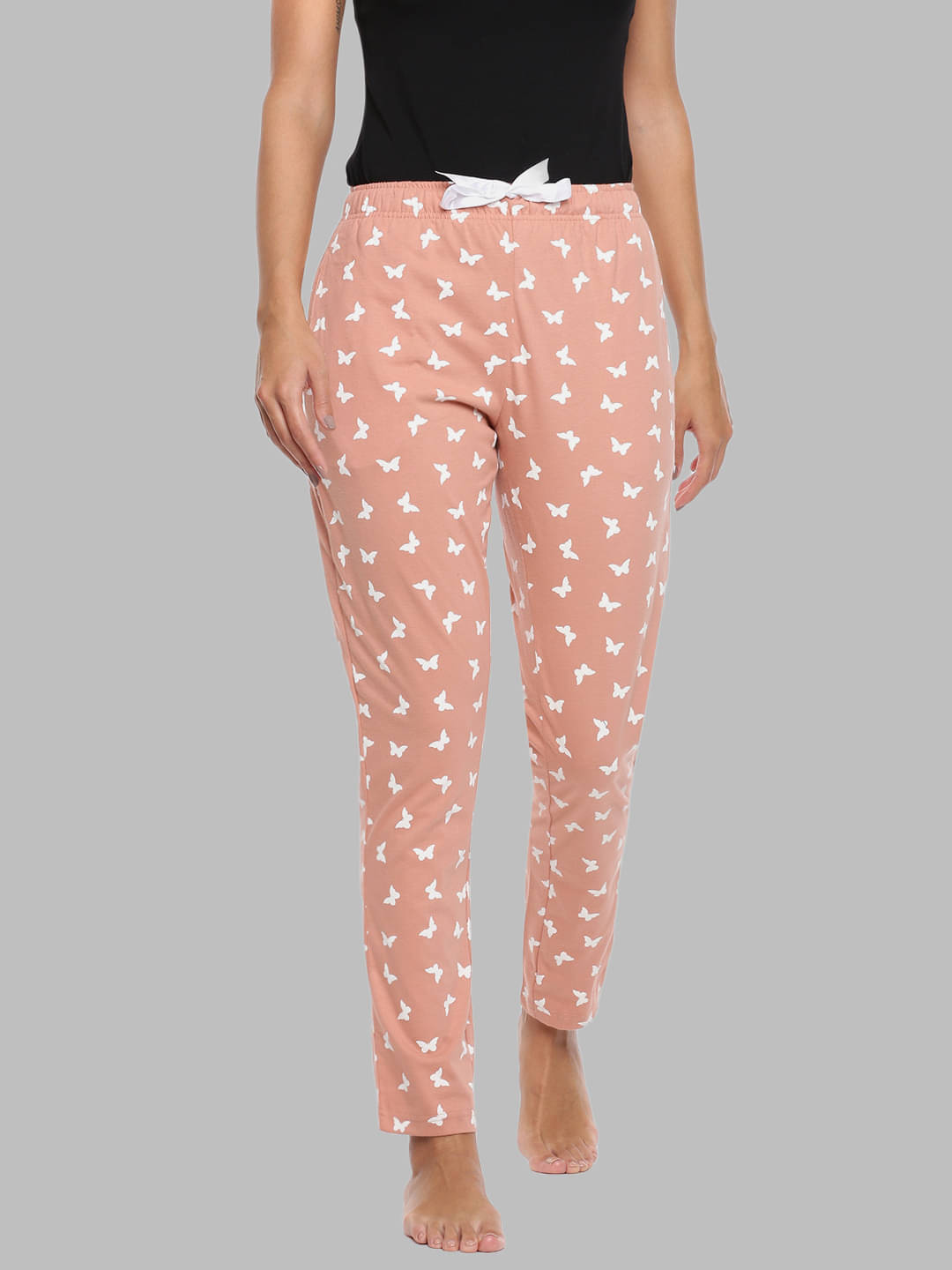     			Dollar Missy Peach Cotton Women's Nightwear Pyjama ( Pack of 1 )