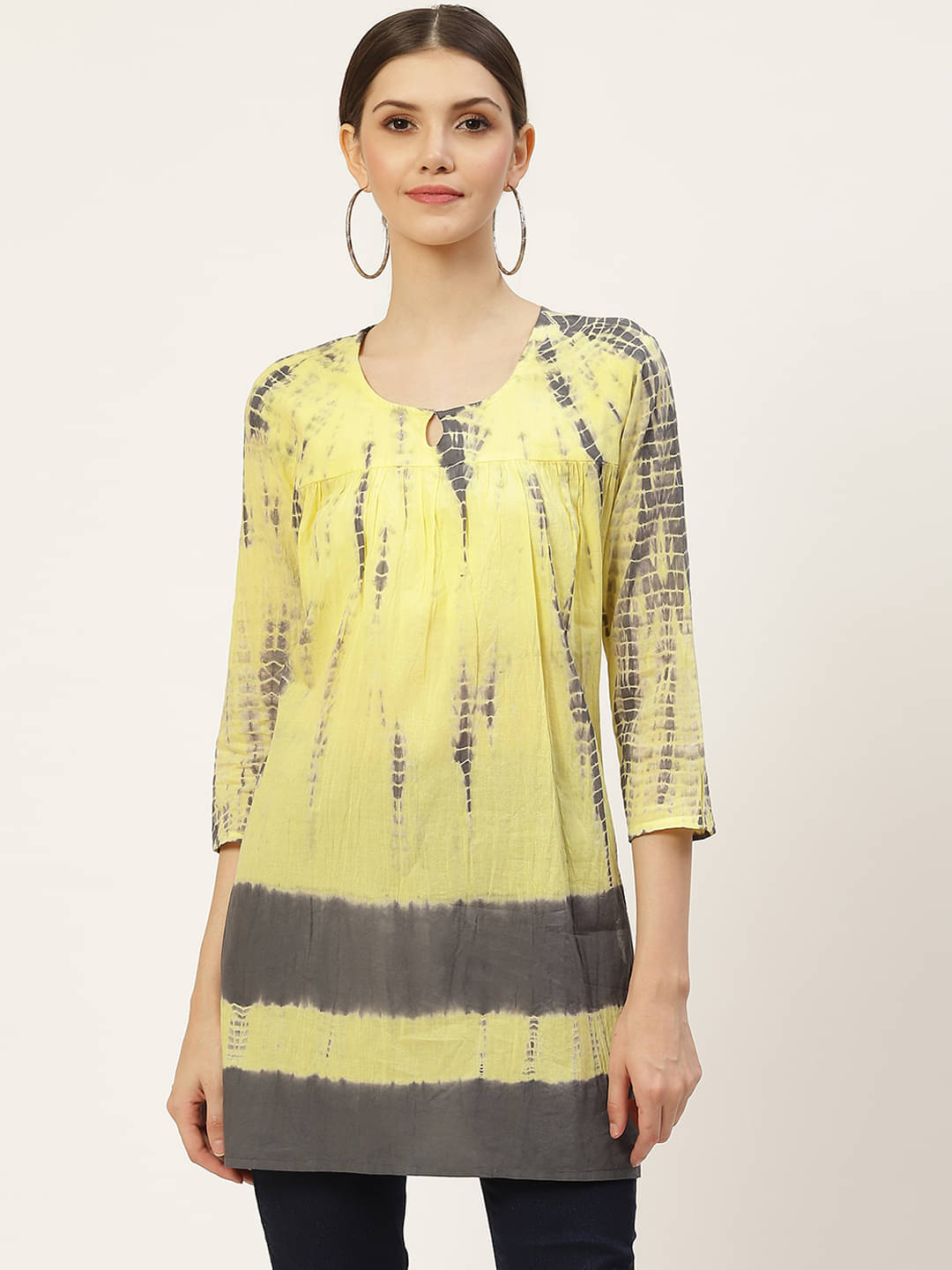 Kbz Women's Cotton Regular Top ( Yellow ) Kbz Women's Cotton Regular Top ( Yellow )
