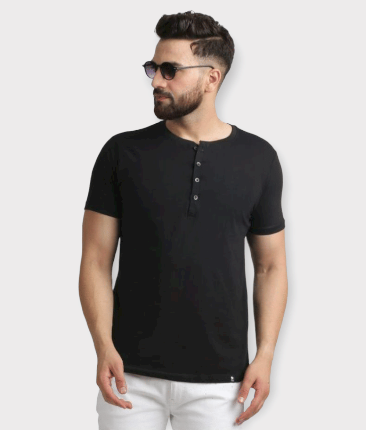 Leotude Pack of 1 Cotton Blend Regular Fit Men's T-Shirt ( Navy )