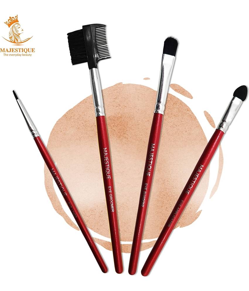 Majestique Eye Beautifiler Combo, Professional Eye Beautifier Brush Set - 4Pcs/Multicolor
