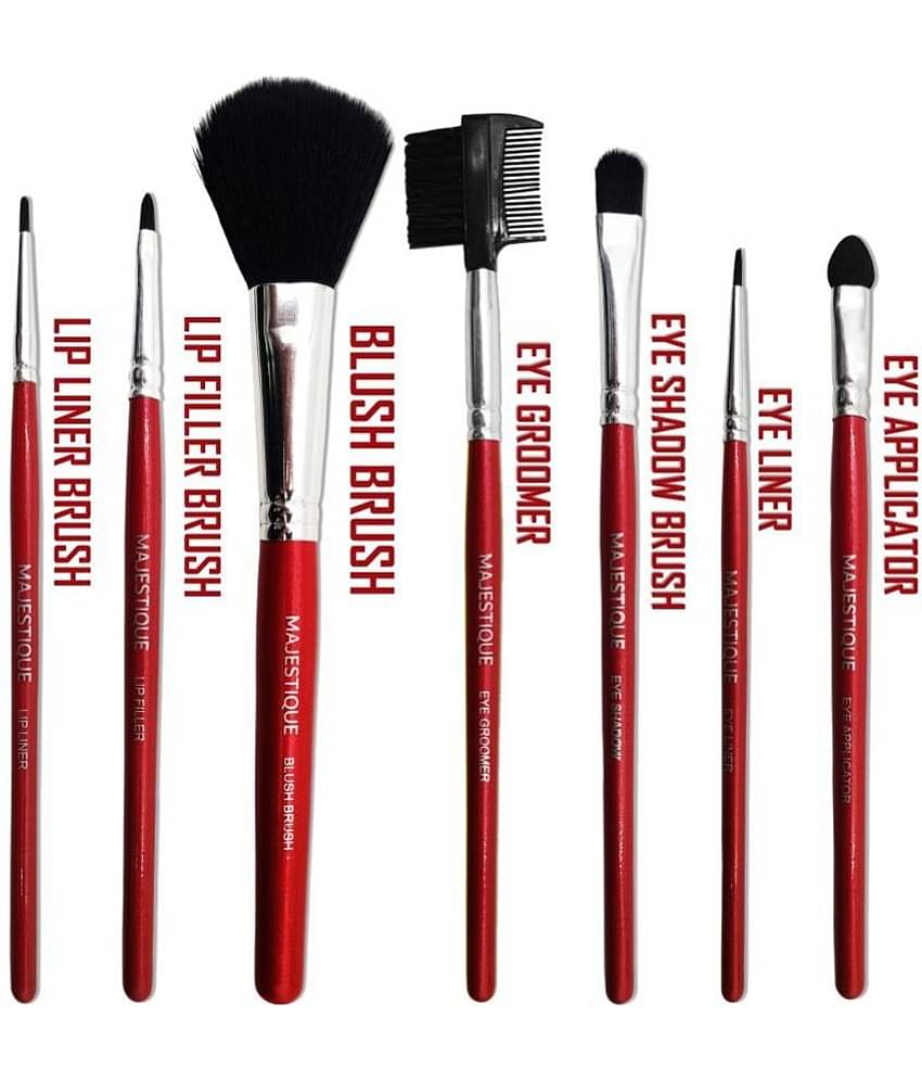 Majestique 7Pcs Makeup Brush Kit Eyes Lips Beautifier Brushes Set Eye Liner Makeup Kit (Multicolor)