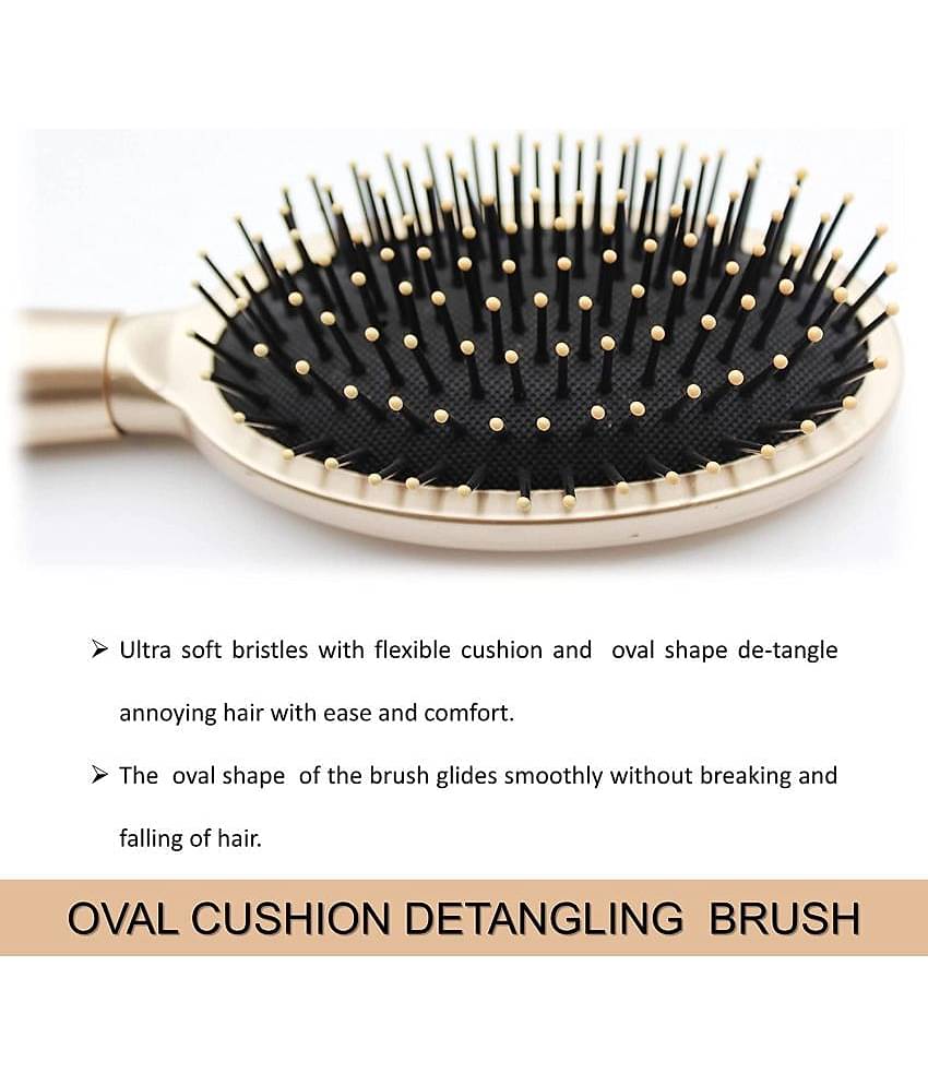 Majestique Detangling Paddle Brush Refresh and Roller hair brush Extend for All Hair Types - 3 Pcs