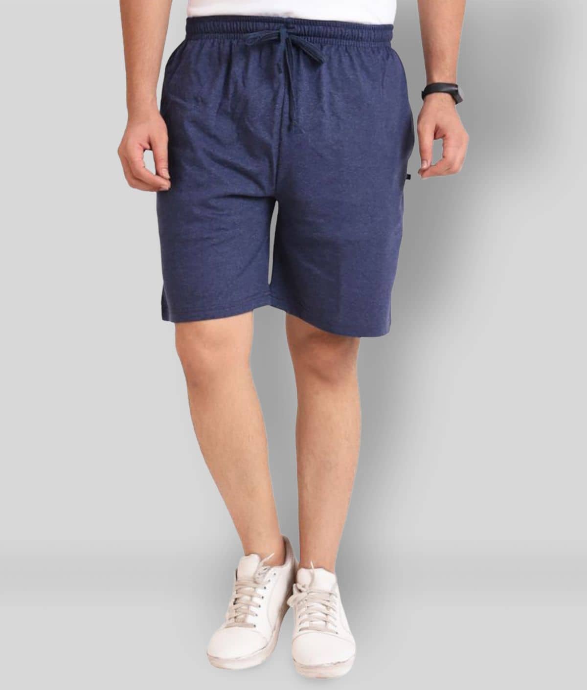 Neo Garments - Blue Cotton Men's Shorts ( Pack of 1 ) - Shorts | Buy online on ZillyBuy
