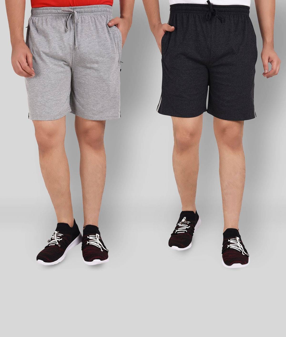 Neo Garments - Multi Cotton Men's Shorts ( Pack of 2 ) Neo Garments - Multi Cotton Men's Shorts ( Pack of 2 )