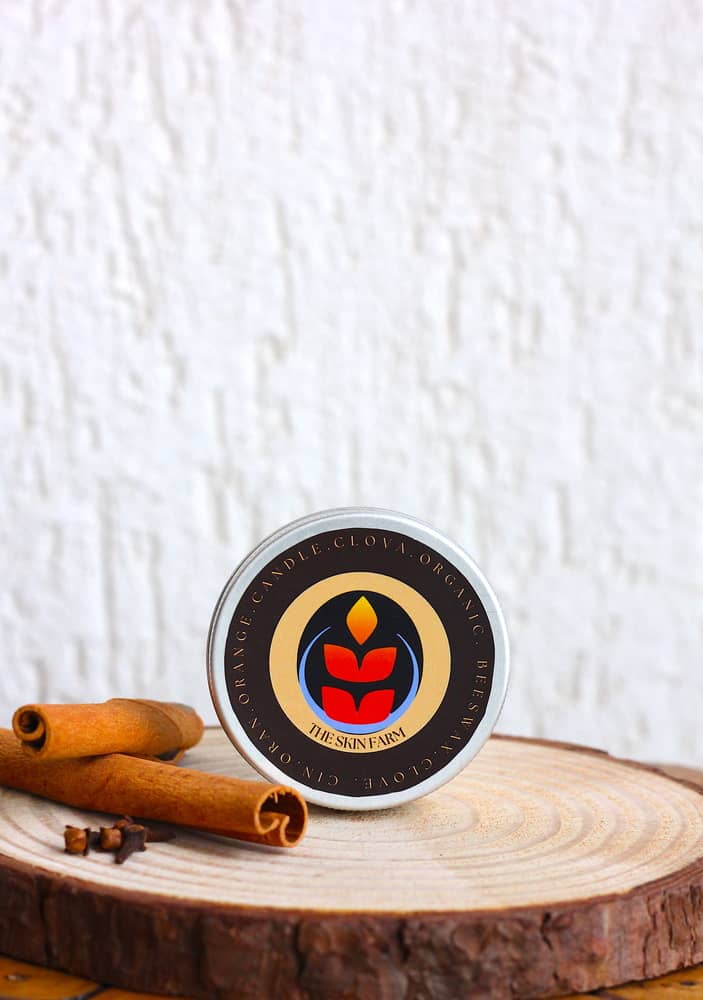 The Skin Farm - Brown Pillar Candle ( Pack of 1 )