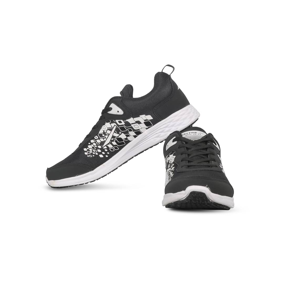 Vector X RS-8.0-BLK-WHT Running Shoes White     			Vector X RS-8.0-BLK-WHT Running Shoes White