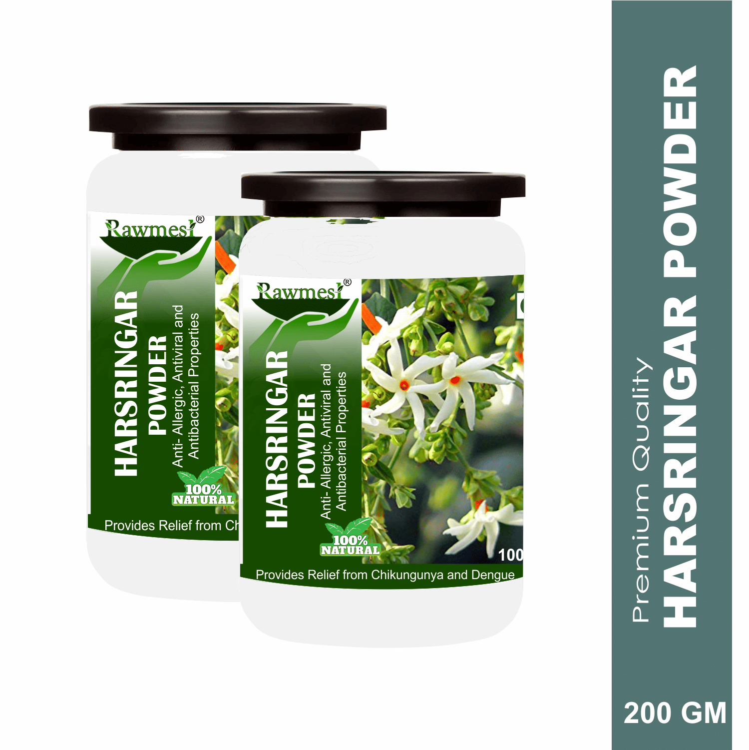     			Rawmest Harshringar / Parijat / Night Jasmine Powder 200 Gm Pack of 2