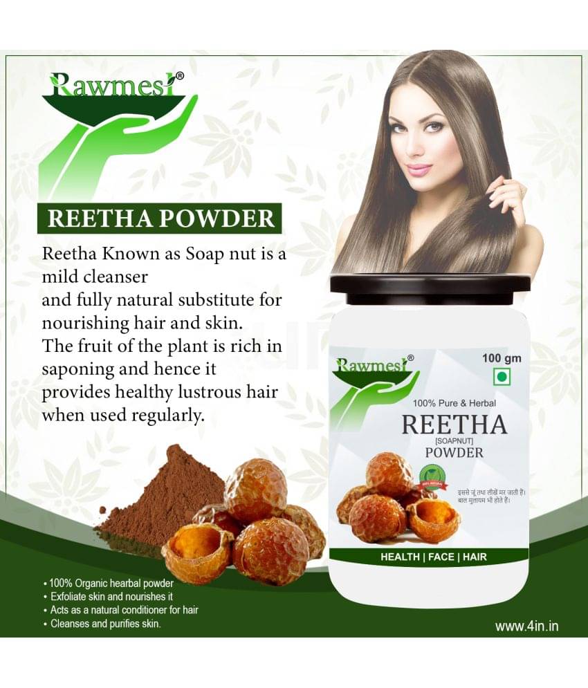     			Rawmest Reetha/ Ritha/Aritha/Soapnut/ Kunkudukai Powder 500 Gm Pack of 5