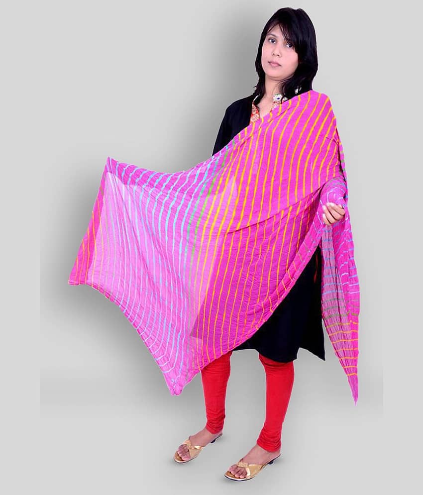 Apratim Pink Georgette Leheria Dupatta - Dupattas & Shawls | Buy online on ZillyBuy