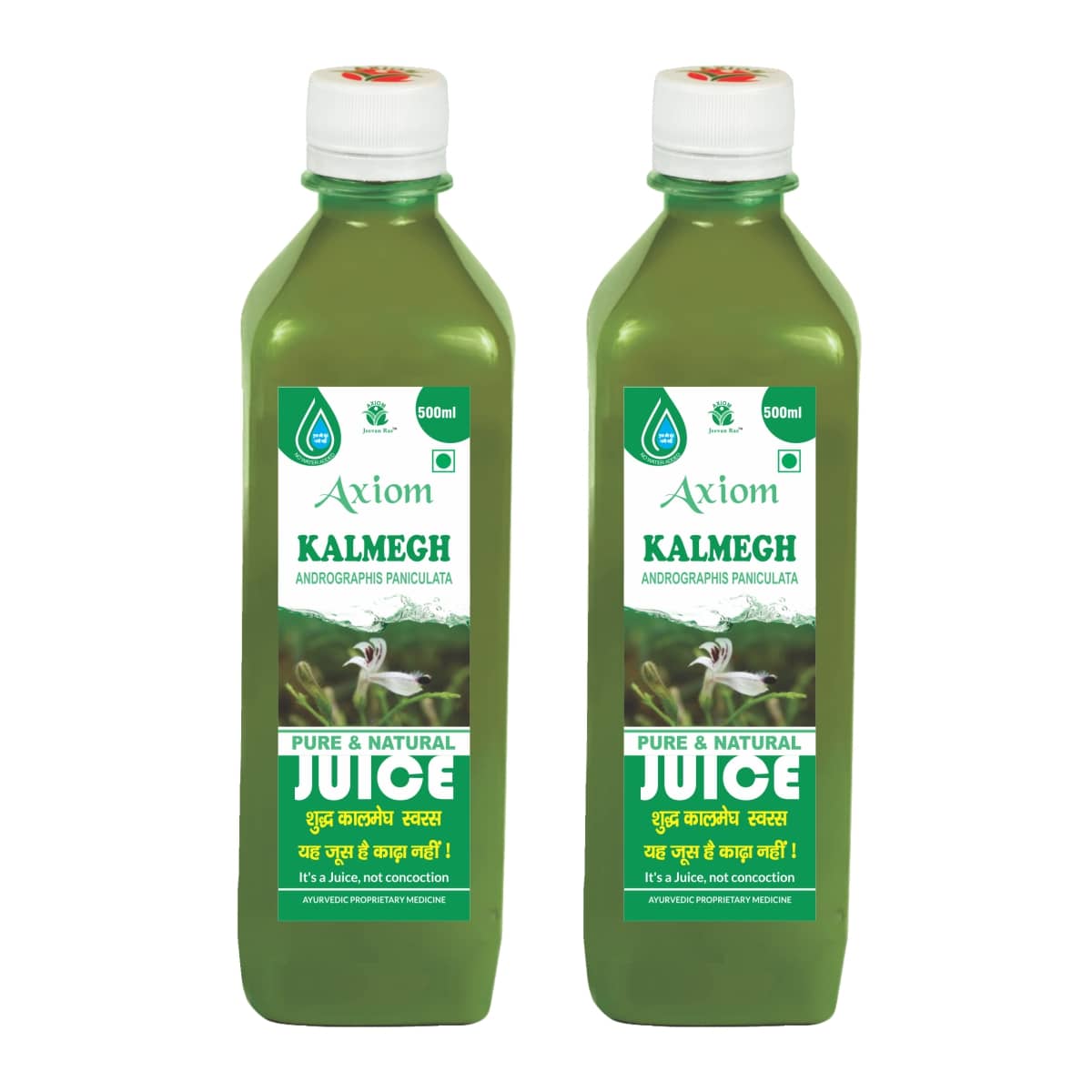 Axiom Kaal Megh Juice 500ml (Pack of 2) |100% Natural WHO-GLP,GMP,ISO Certified Product
