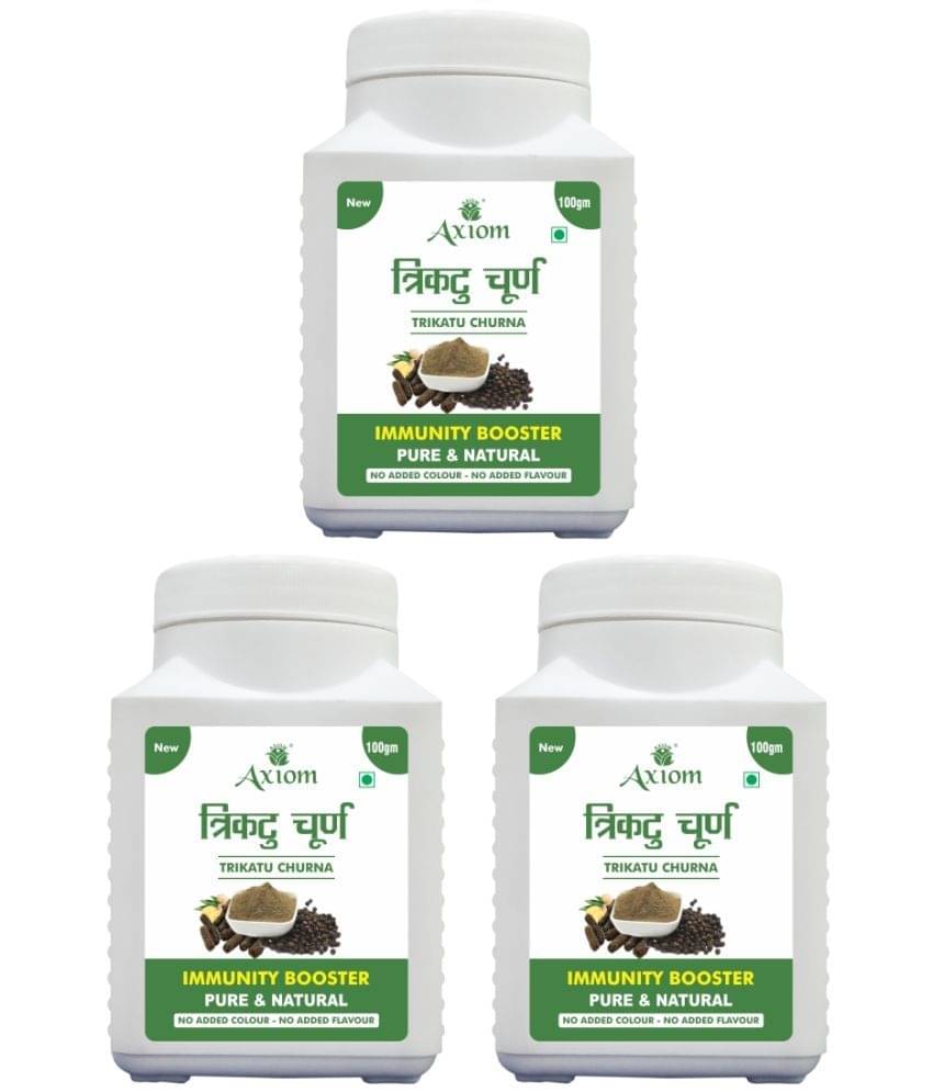 Axiom Trikuta Churna (Pack of 3)|100% Natural WHO-GLP,GMP,ISO Certified Product Axiom Trikuta Churna (Pack of 3)|100% Natural WHO-GLP,GMP,ISO Certified Product