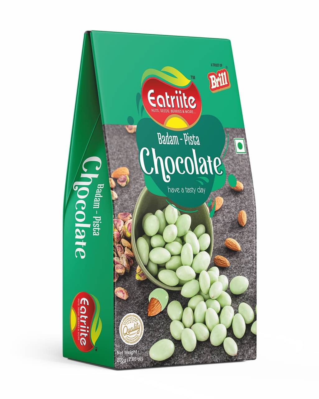 EATRIITE Pista Chocolate Covered Nuts 200 g EATRIITE Pista Chocolate Covered Nuts 200 g
