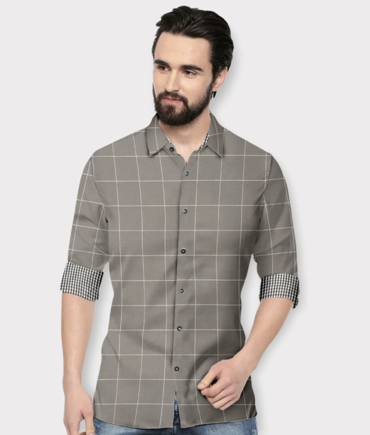 P&V CREATIONS - Orange Cotton Blend Regular Fit Men's Casual Shirt (Pack of 1)