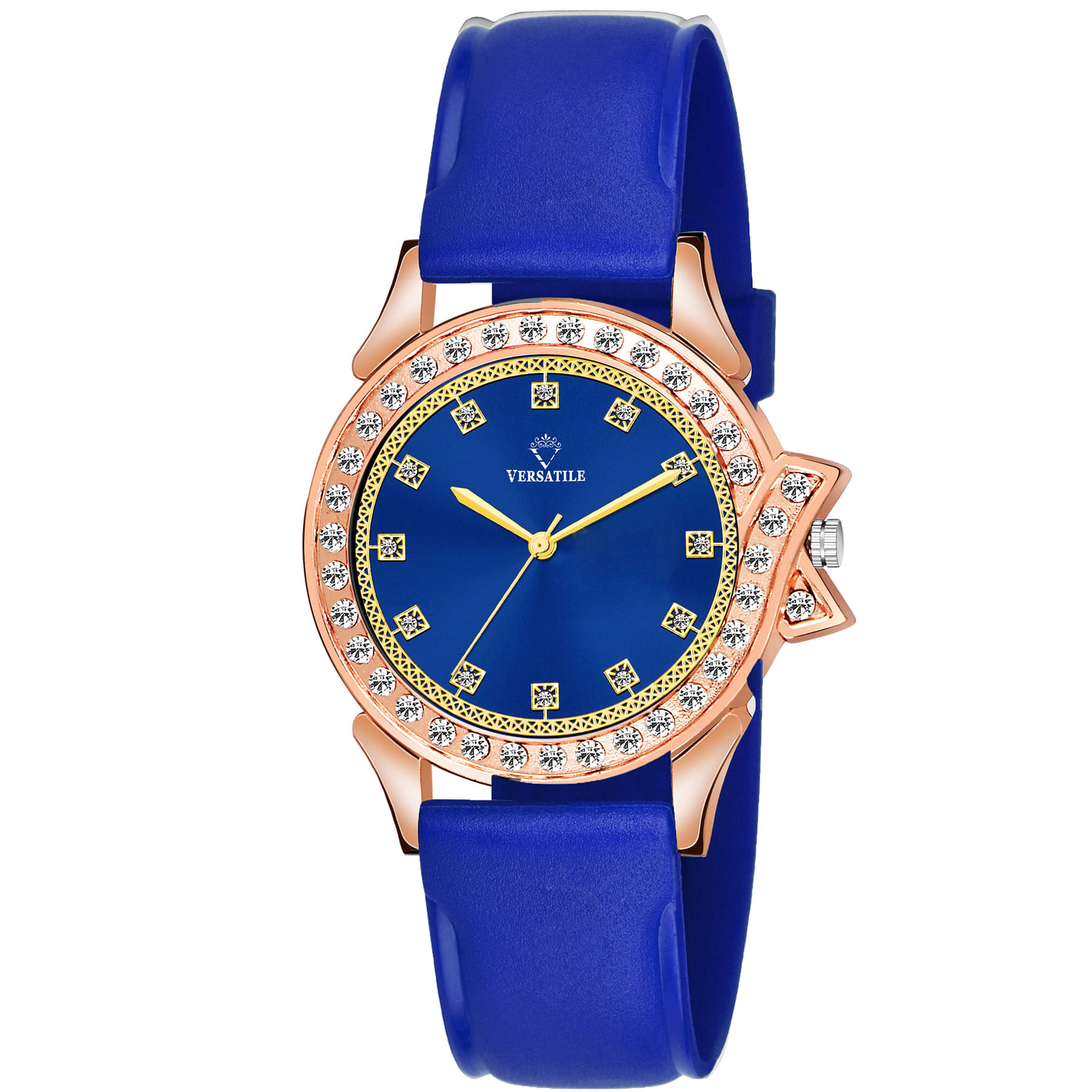     			Versatile - Blue Silicon Analog Womens Watch