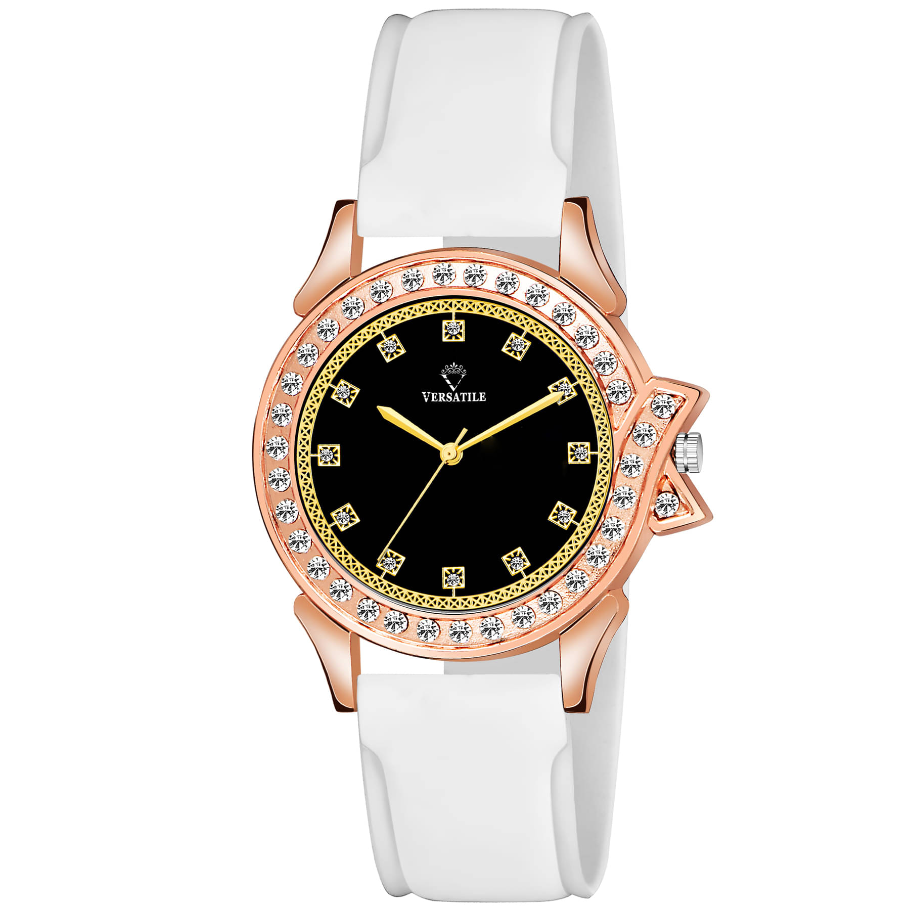     			Versatile - White Silicon Analog Womens Watch