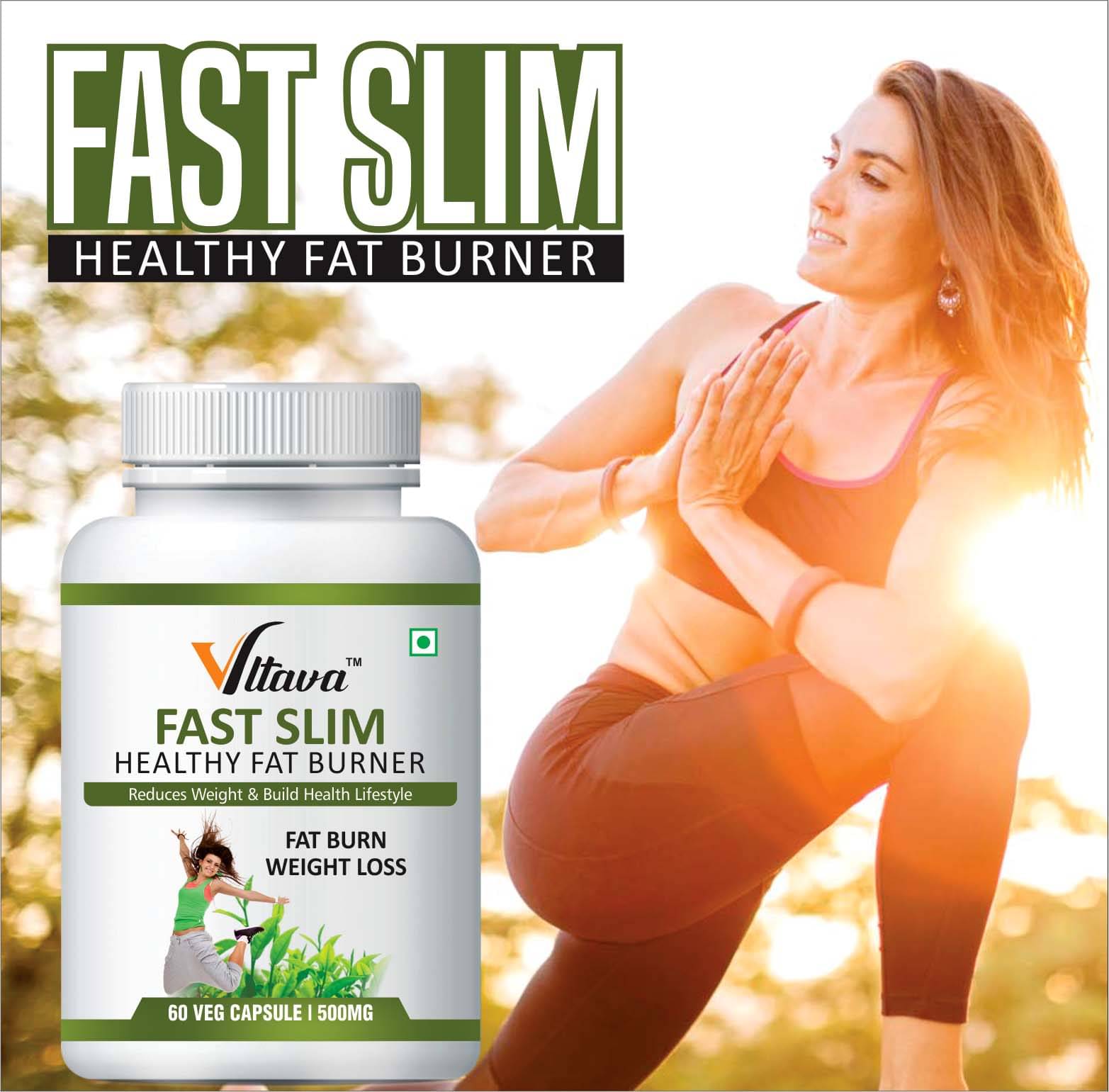     			Vltava Fast Slim Capsules For Perfect Shape Keeps Body 60 mg Unflavoured Single Pack