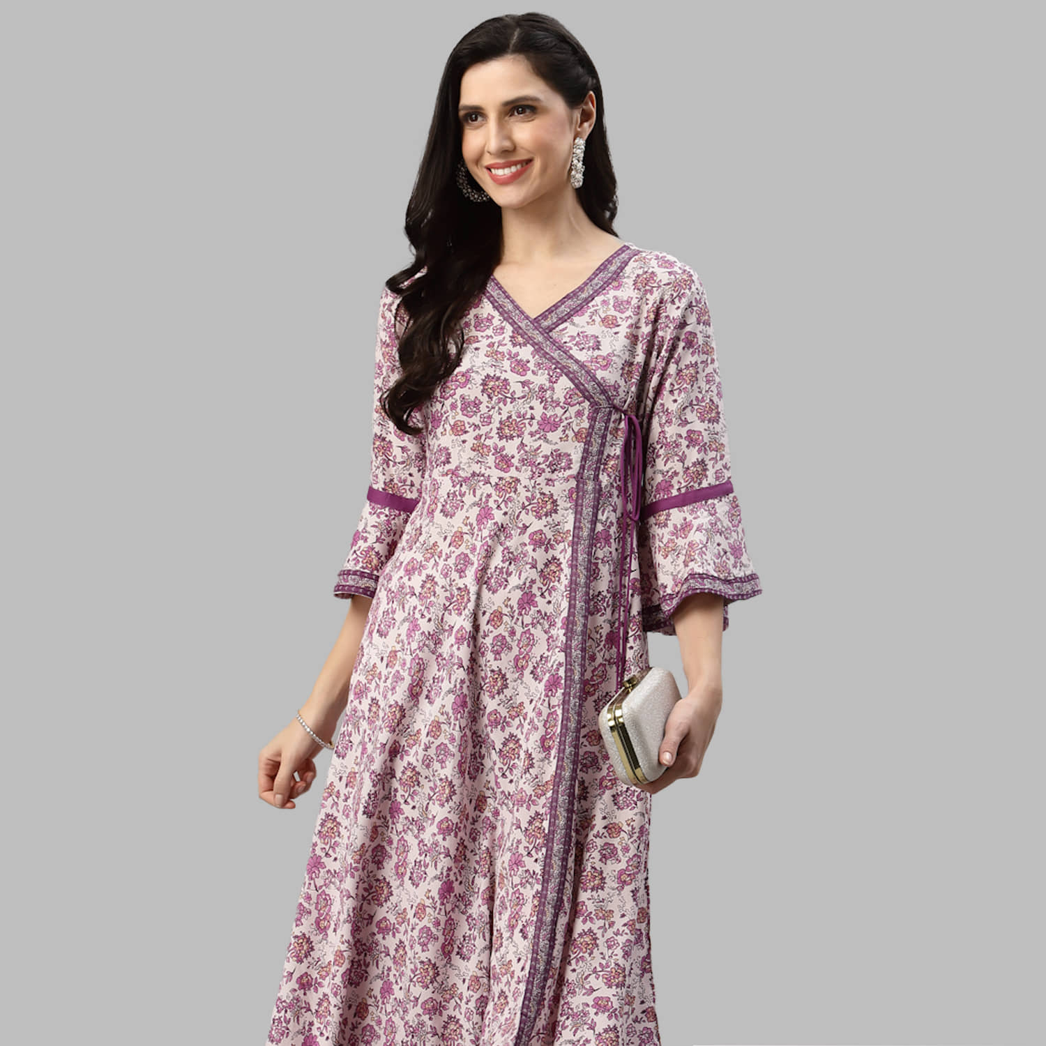 Yash Gallery - White Rayon Women's Angrakha Kurti ( Pack of 1 ) - Kurtis, Tunics | Buy online on ZillyBuy