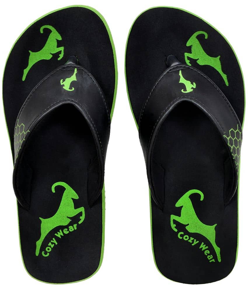 Cozy Wear - Black Men's Thong Flip Flop