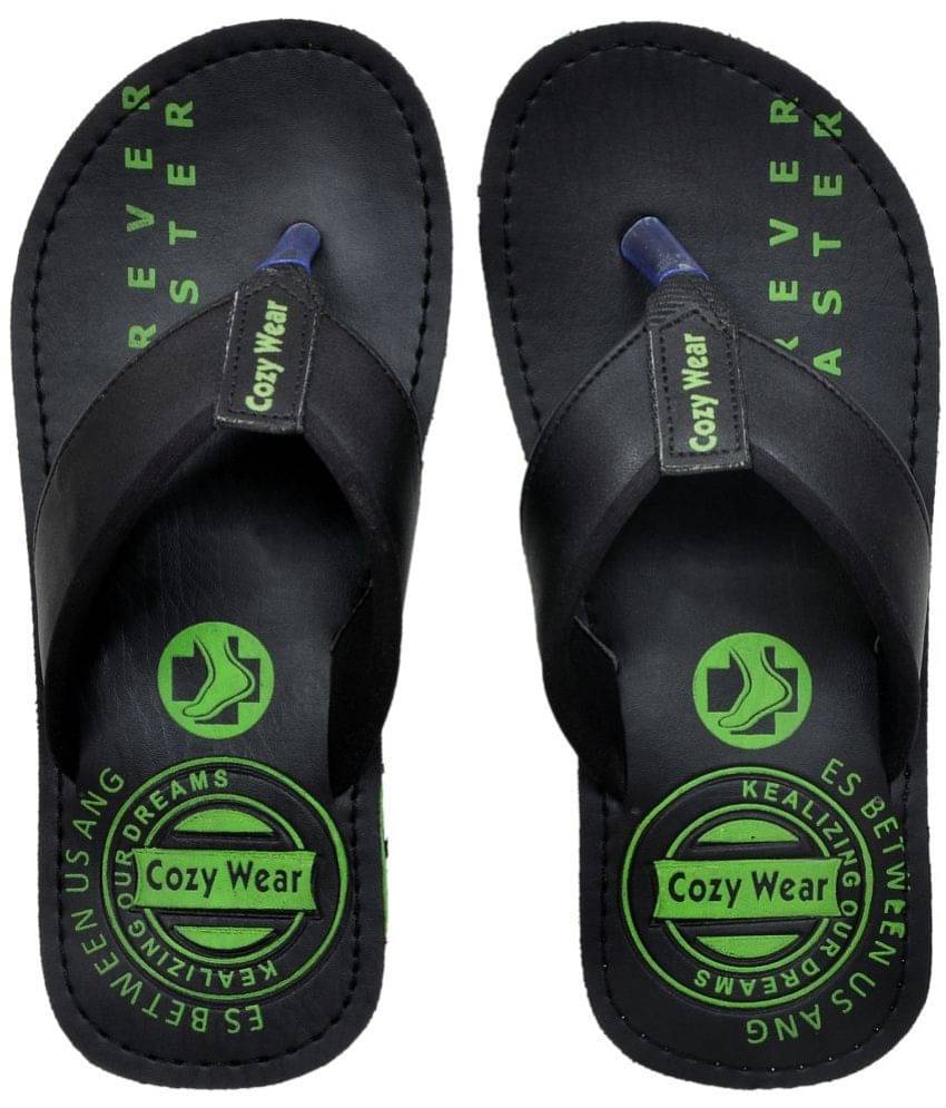     			Cozy Wear - Green Men's Thong Flip Flop