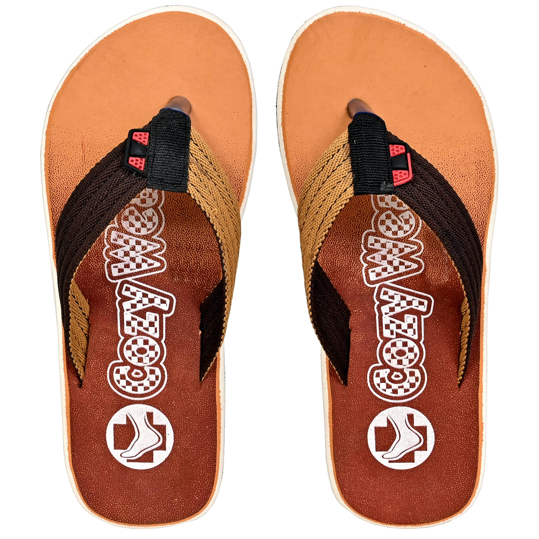     			Cozy Wear - Tan Men's Thong Flip Flop