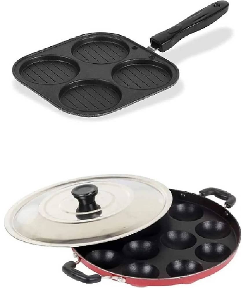 Dynore - Aluminium Black Non-Stick Cookware Sets ( Set of 2 ) - Cookware | Buy online on ZillyBuy
