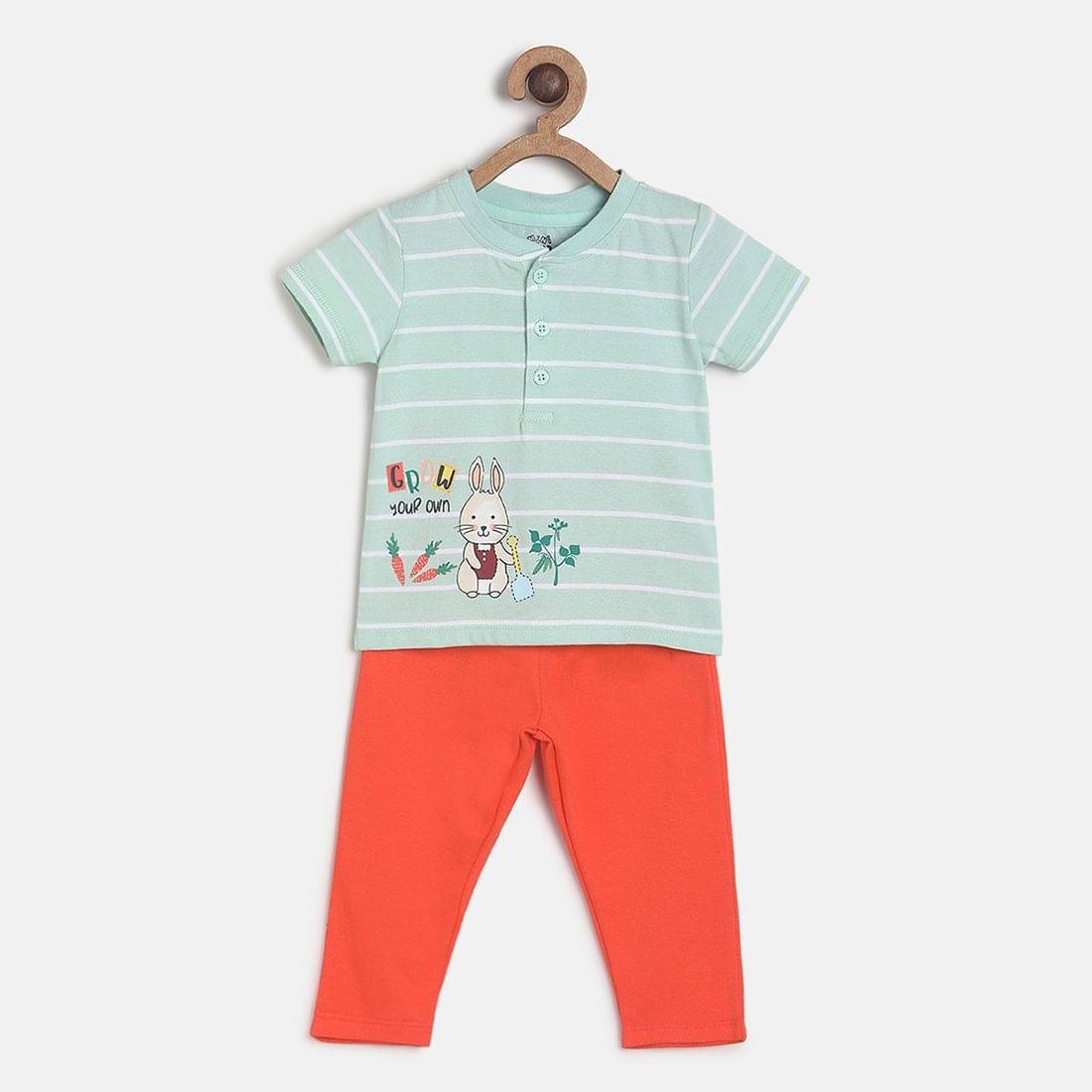     			MINI KLUB Pack of 1 Baby Boys Cotton T-Shirt & Shorts ( Multicolor )
