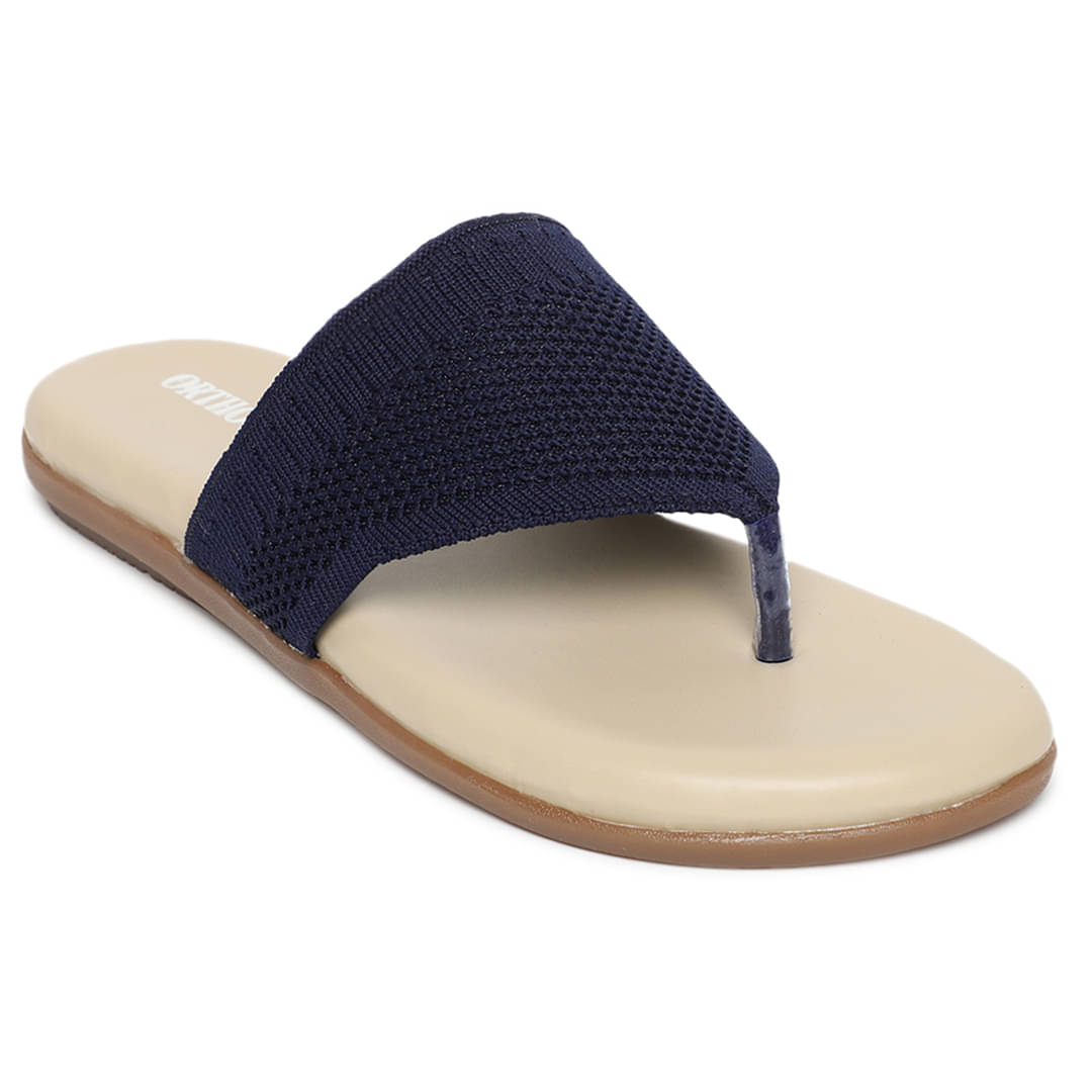 ORTHO JOY - Navy Blue Women's Flats ORTHO JOY - Navy Blue Women's Flats