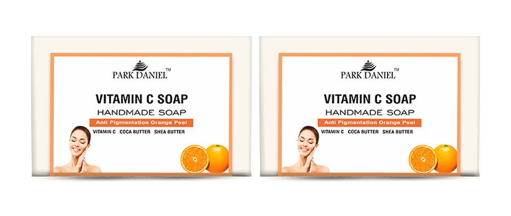     			Park Daniel Premium Vitamin C Bathing Bar Soap Enriched with Shea and Cocoa Butter Pack of 2 of 100 Grams(200 Grams)