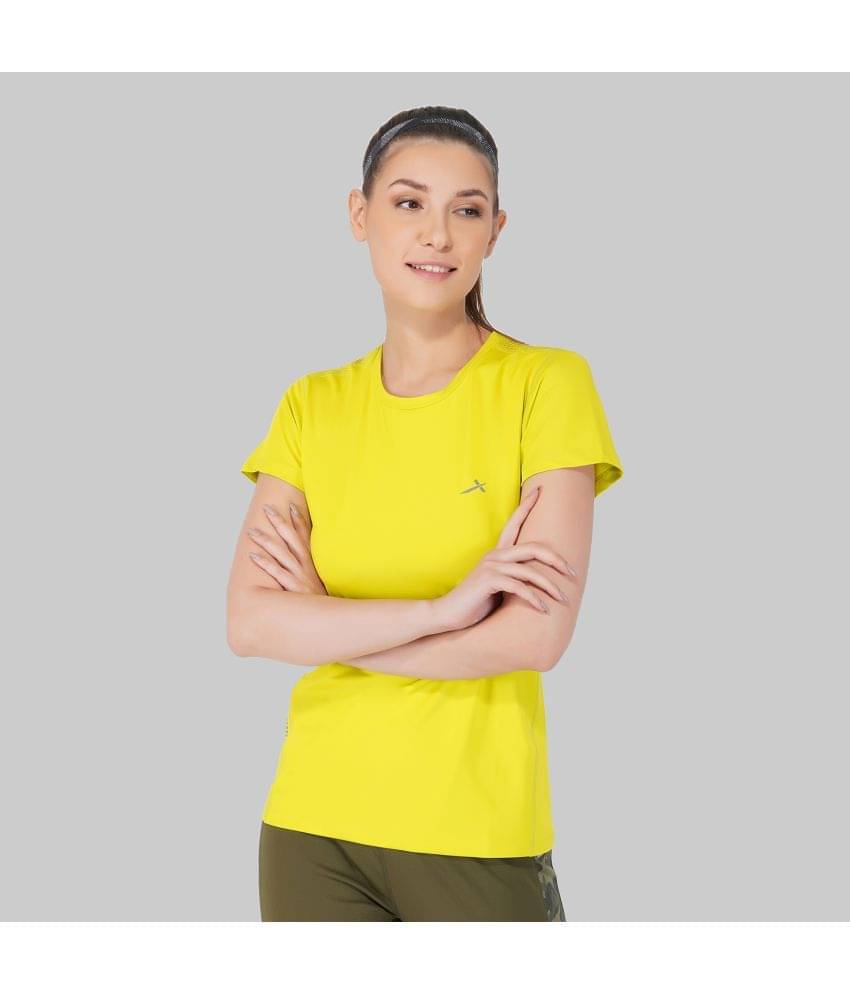     			Vector X Mustard Polyester Tees - Single