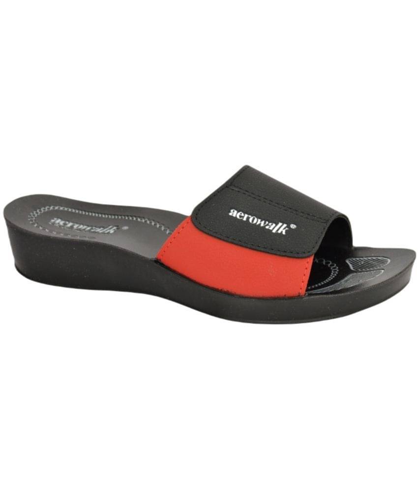     			Aerowalk - Black Women's Slide Flip Flop