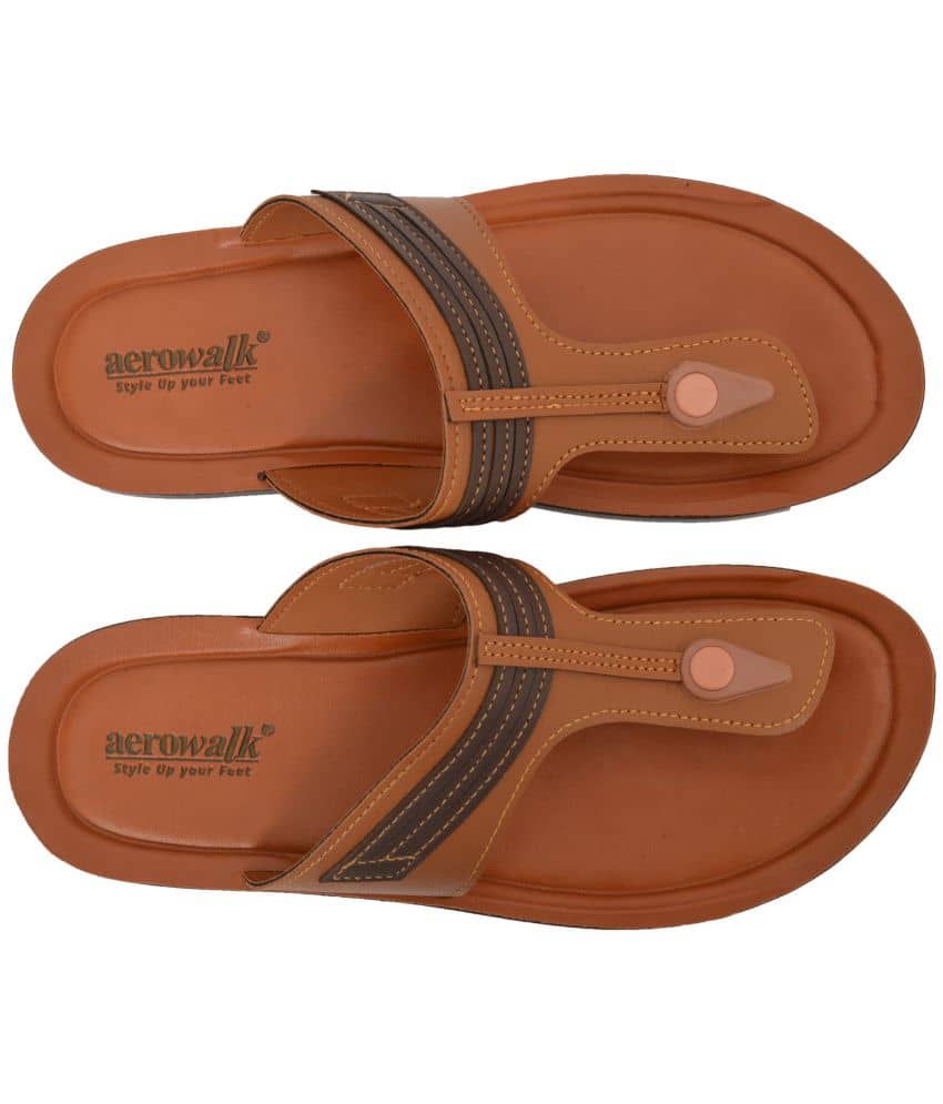 Aerowalk - Black Men's Leather Slipper