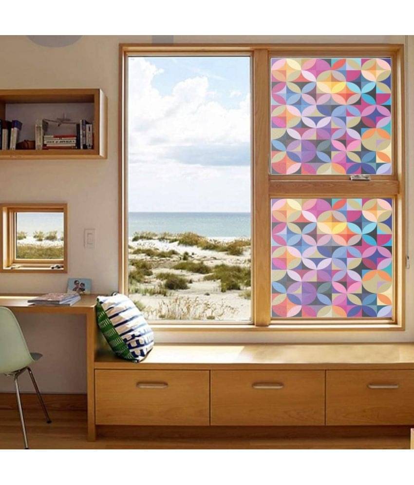     			Asmi Collection Self Adhesive Printed Privacy Frosted Glass Film Window Sticker ( 120 x 60 cms )