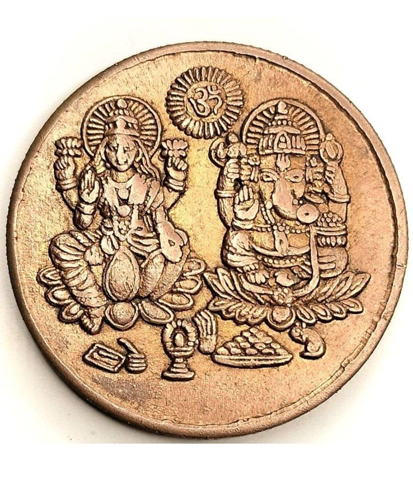 Extremely Rare Old Vintage Half Anna East India Company 1818 Laxmi Mata Lord Ganesh Blessing Beautiful Religious Temple Token Coin A+++ Condition Extremely Rare Old Vintage Half Anna East India Company 1818 Laxmi Mata Lord Ganesh Blessing Beautiful Religious Temple Token Coin A+++ Condition