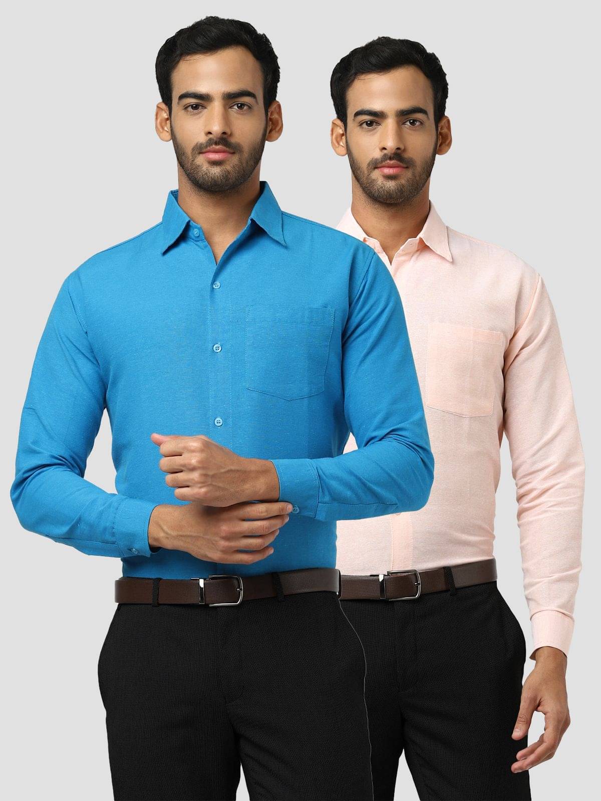 DESHBANDHU DBK - Multicolor Cotton Regular Fit Men's Casual Shirt (Pack of 2 ) DESHBANDHU DBK - Multicolor Cotton Regular Fit Men's Casual Shirt (Pack of 2 )