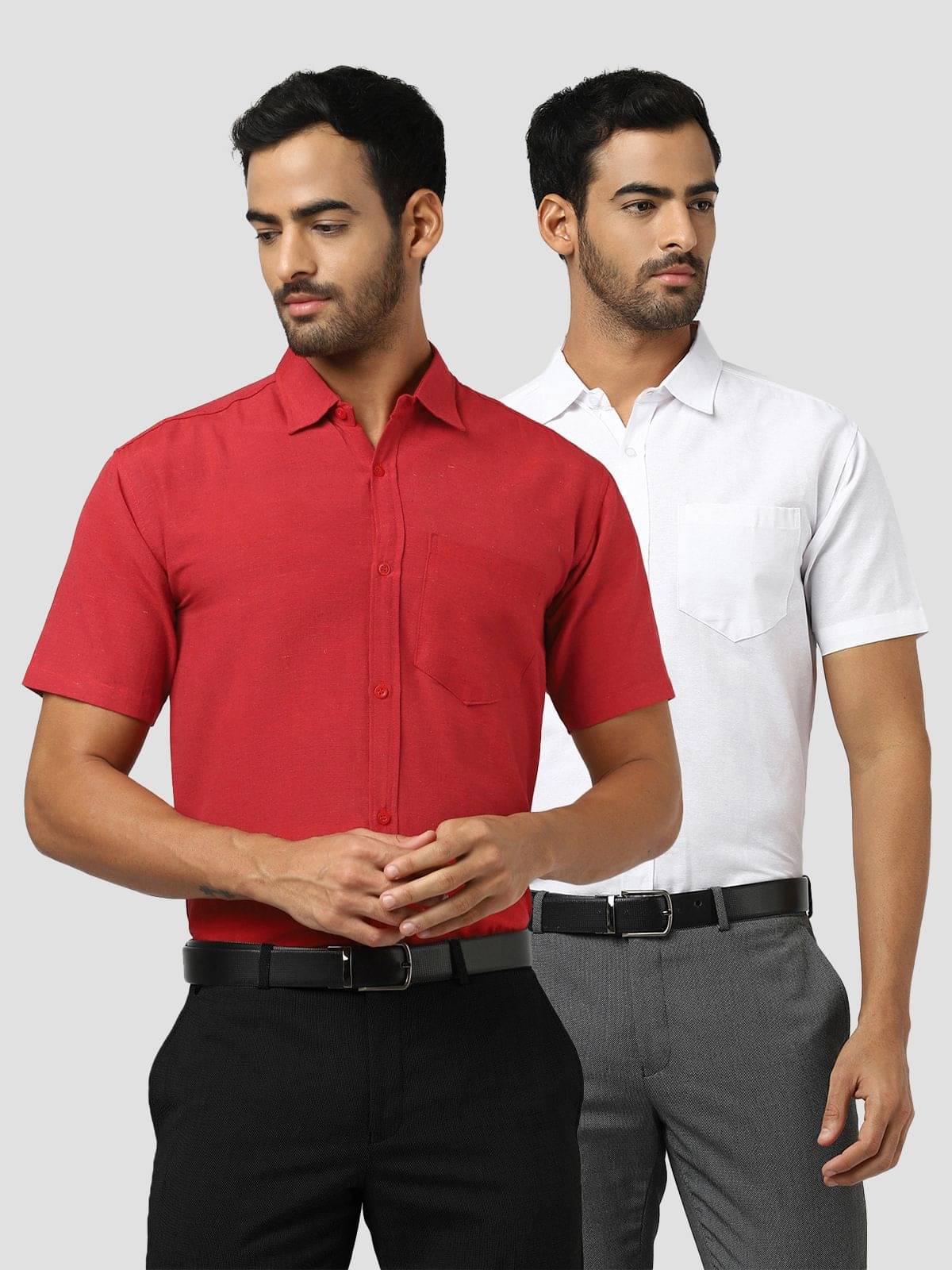 DESHBANDHU DBK - Multicolor Cotton Regular Fit Men's Casual Shirt ( Pack of 2 ) DESHBANDHU DBK - Multicolor Cotton Regular Fit Men's Casual Shirt ( Pack of 2 )