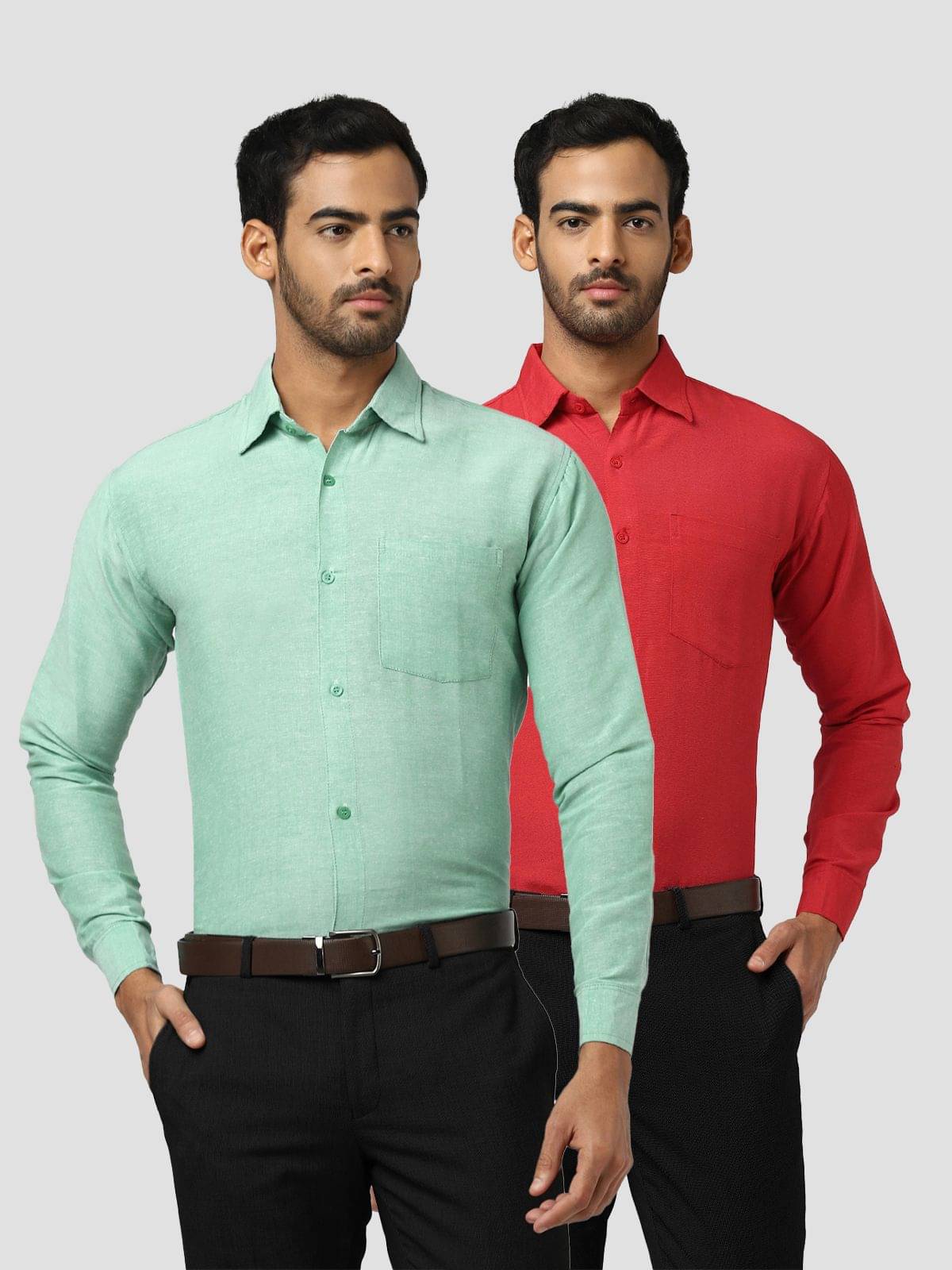     			DESHBANDHU DBK - Multicolor Cotton Regular Fit Men's Casual Shirt ( Pack of 2 )