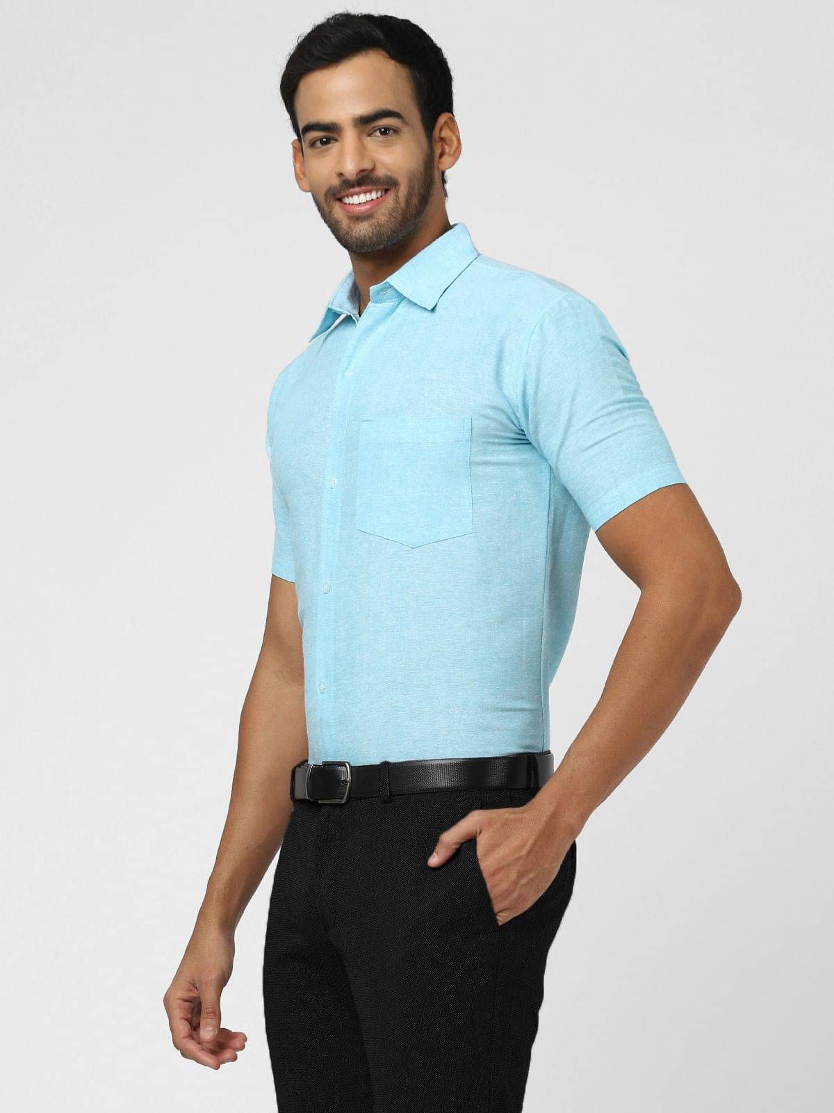 DESHBANDHU DBK - Multicolor Cotton Regular Fit Men's Formal Shirt (Pack of 2) - Image 3