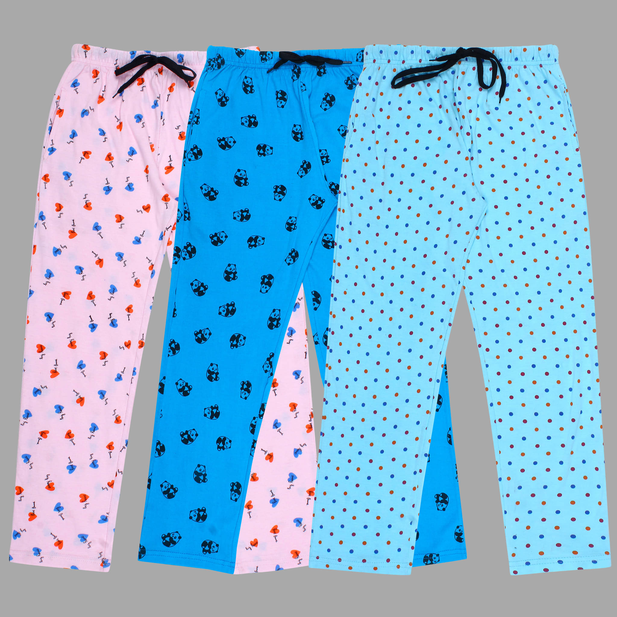     			Diaz Pack of 3 Boys Cotton Blend Trackpant ( Multi Color )