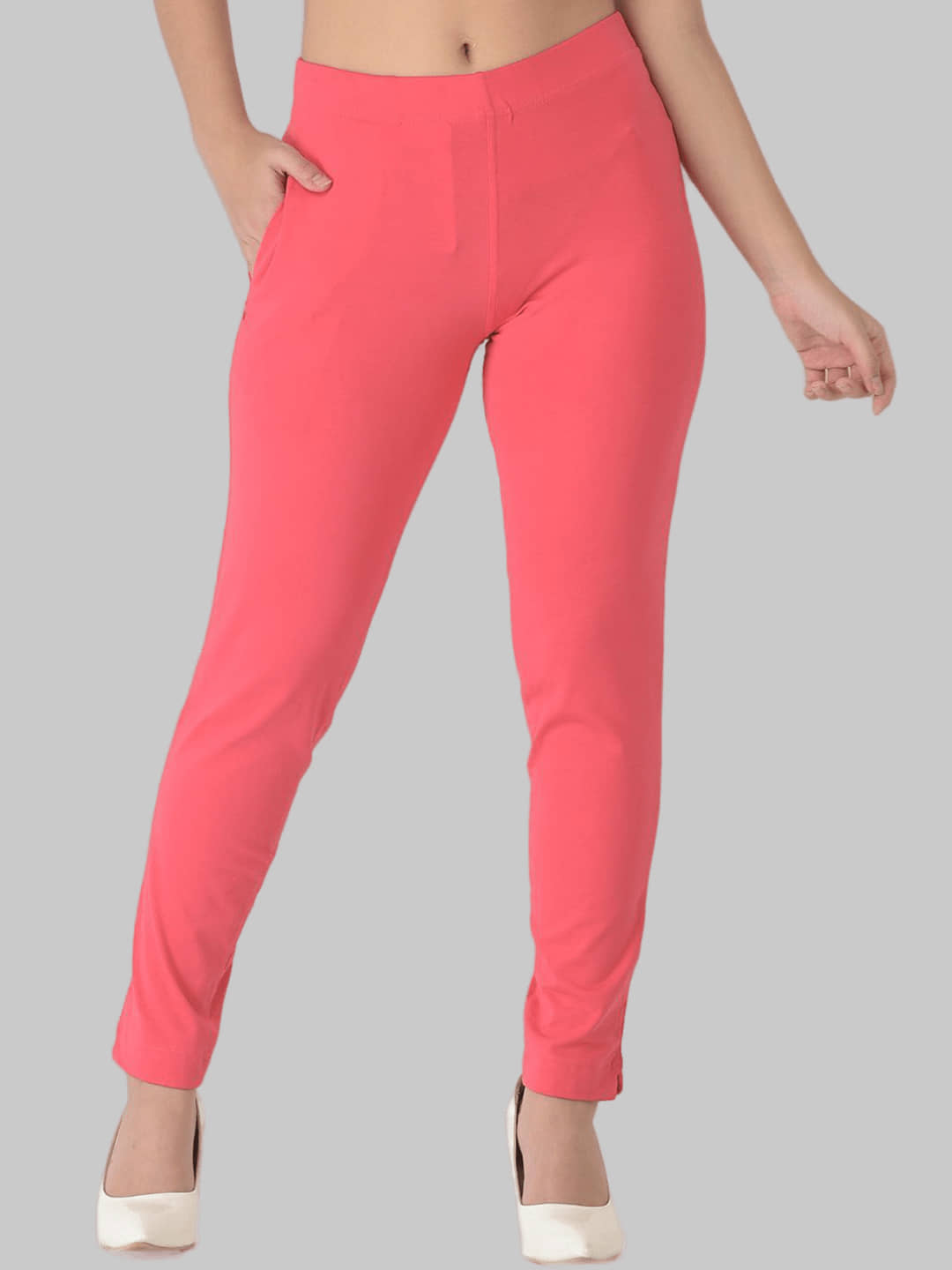 Dollar Missy - Pink Cotton Regular Women's Casual Pants ( Pack of 1 ) - Trousers | Buy online on ZillyBuy