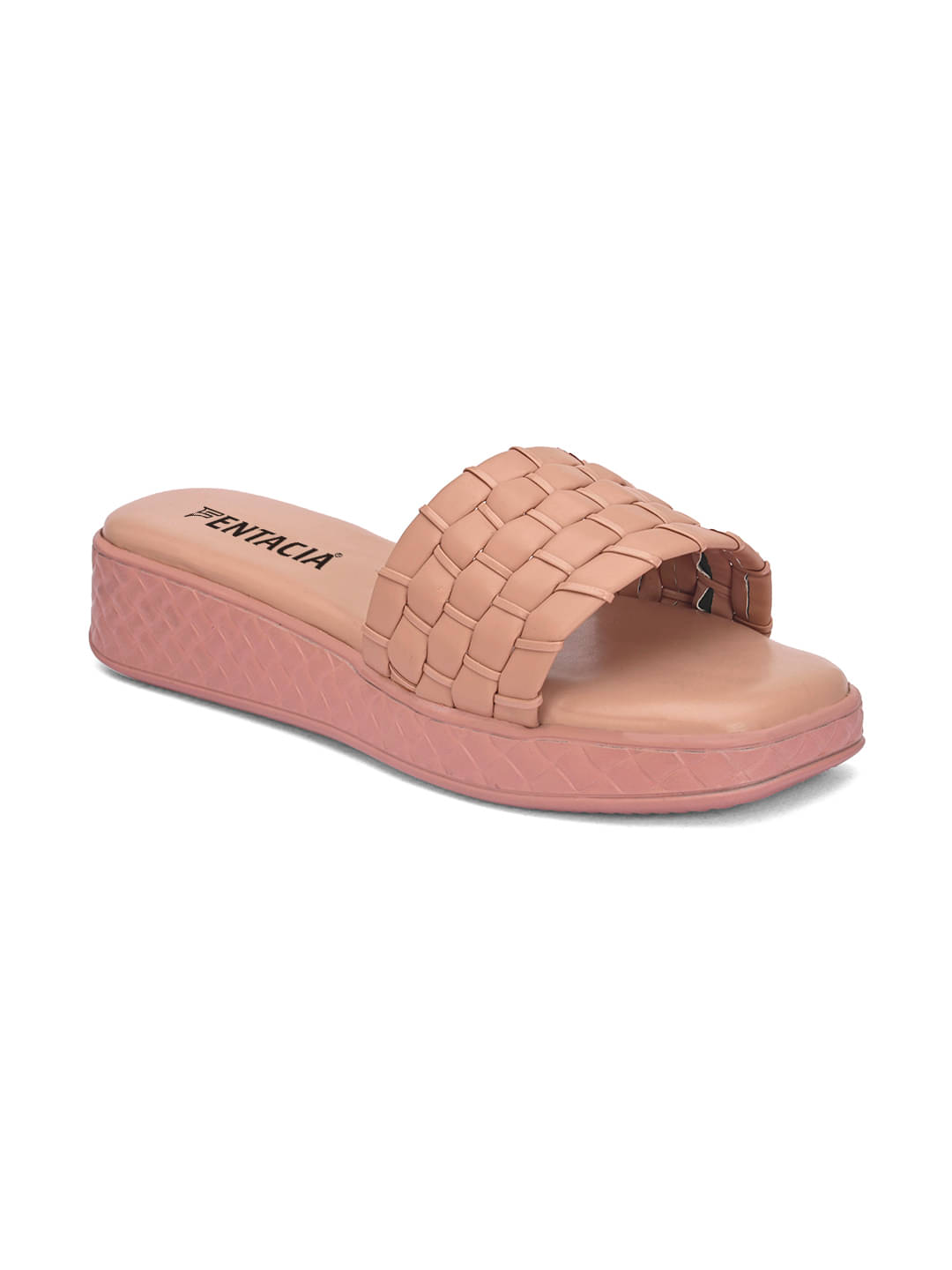     			Fentacia - Pink Women's Slip On Heels