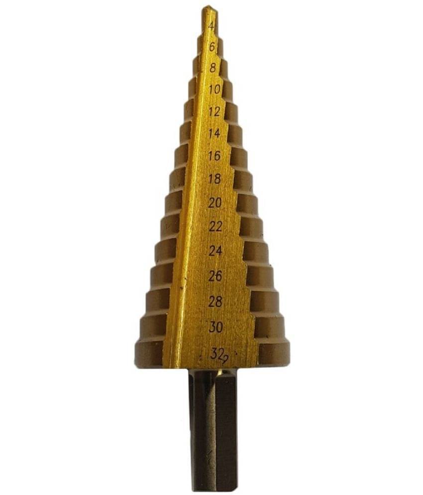     			HSS Steel Step Cone Drill Titanium Bit Set Hole Cutter 4-32
