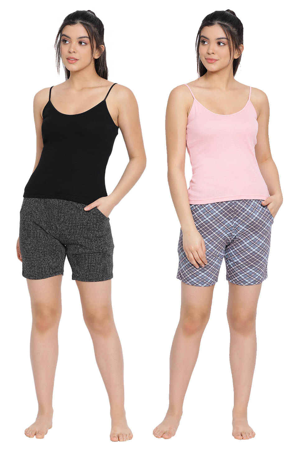    			LYRA Cotton Bermuda - Multi Color