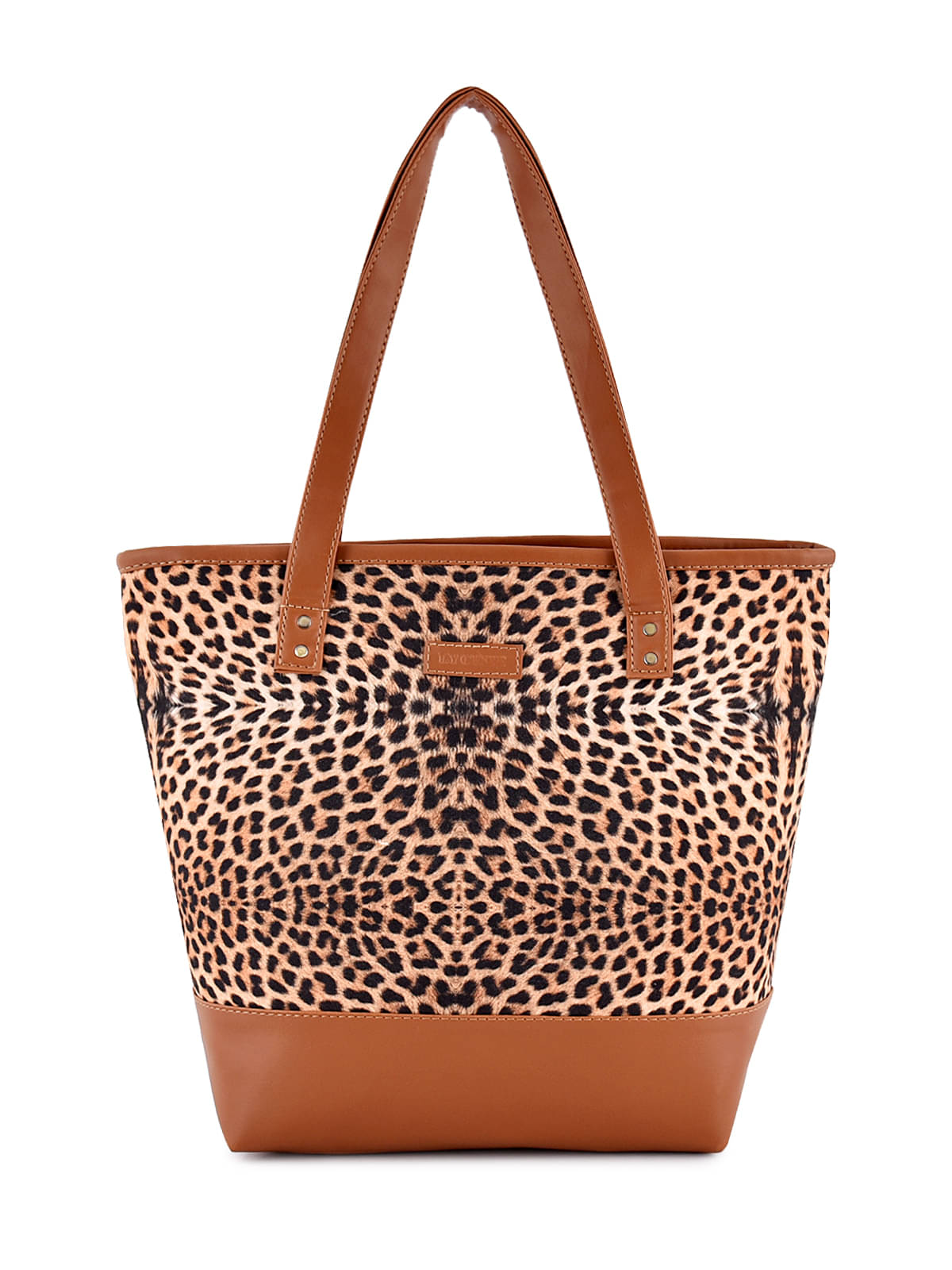     			SAKWOODS Tote Bag Canvas Set of 1 ( Brown )