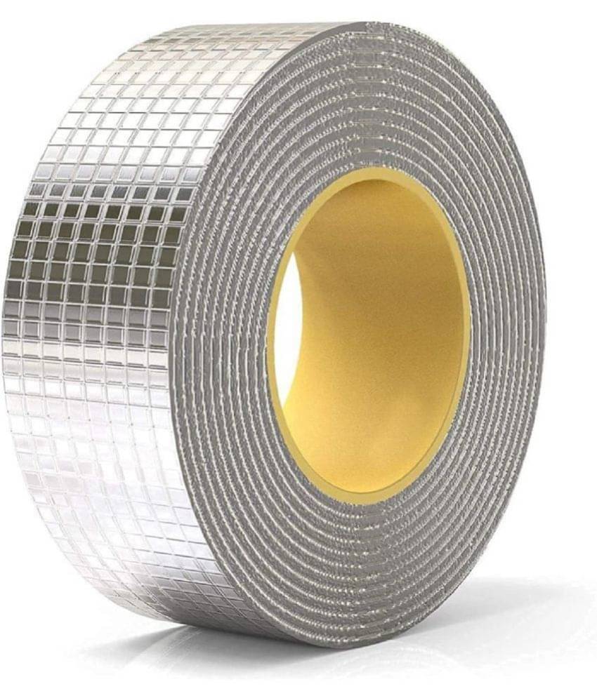     			geeta times - Silver Single Sided Flax Tape ( Pack of 1 )